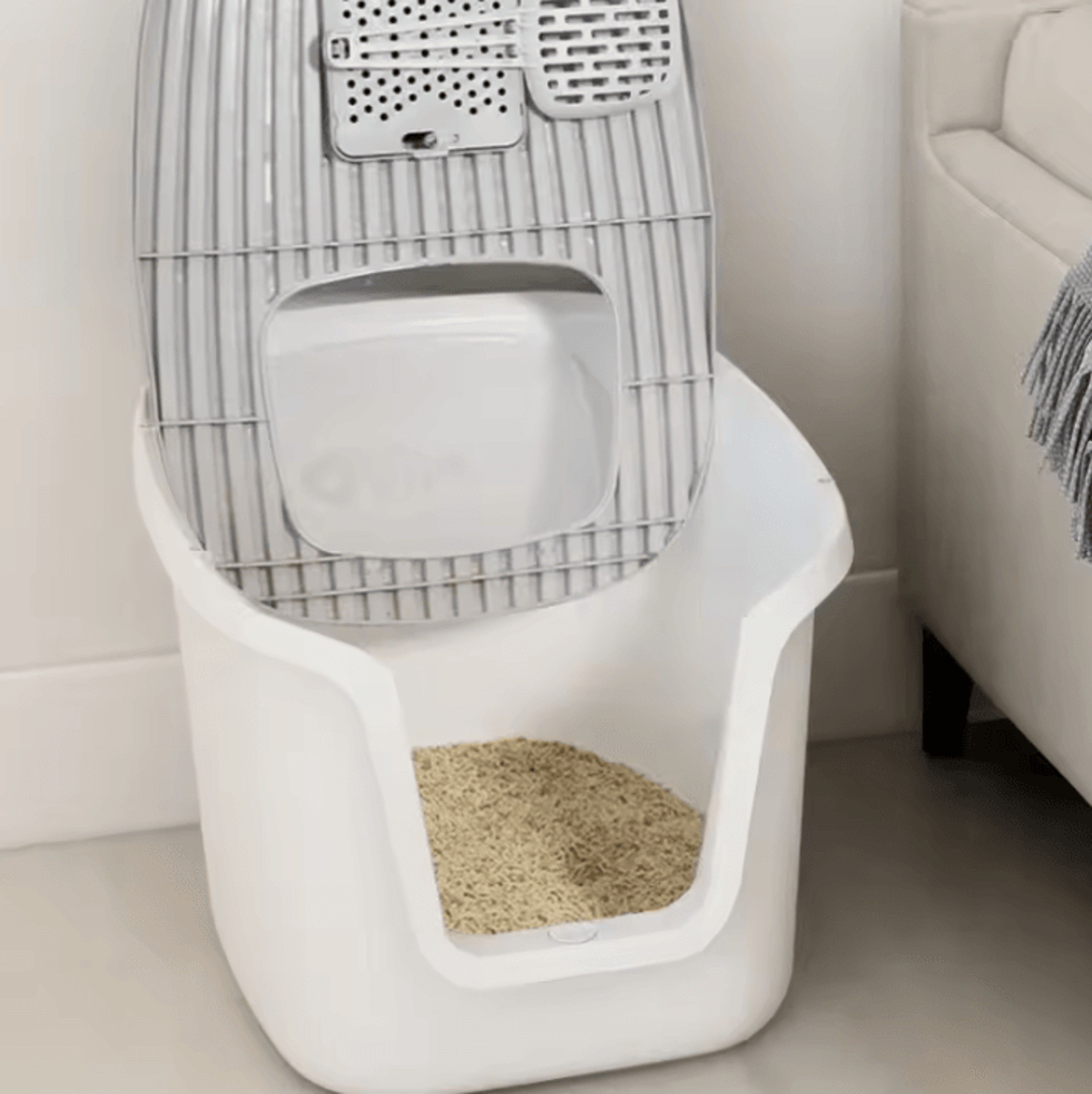 GrandSpace MultiAccess Covered Cat Litter Box 2