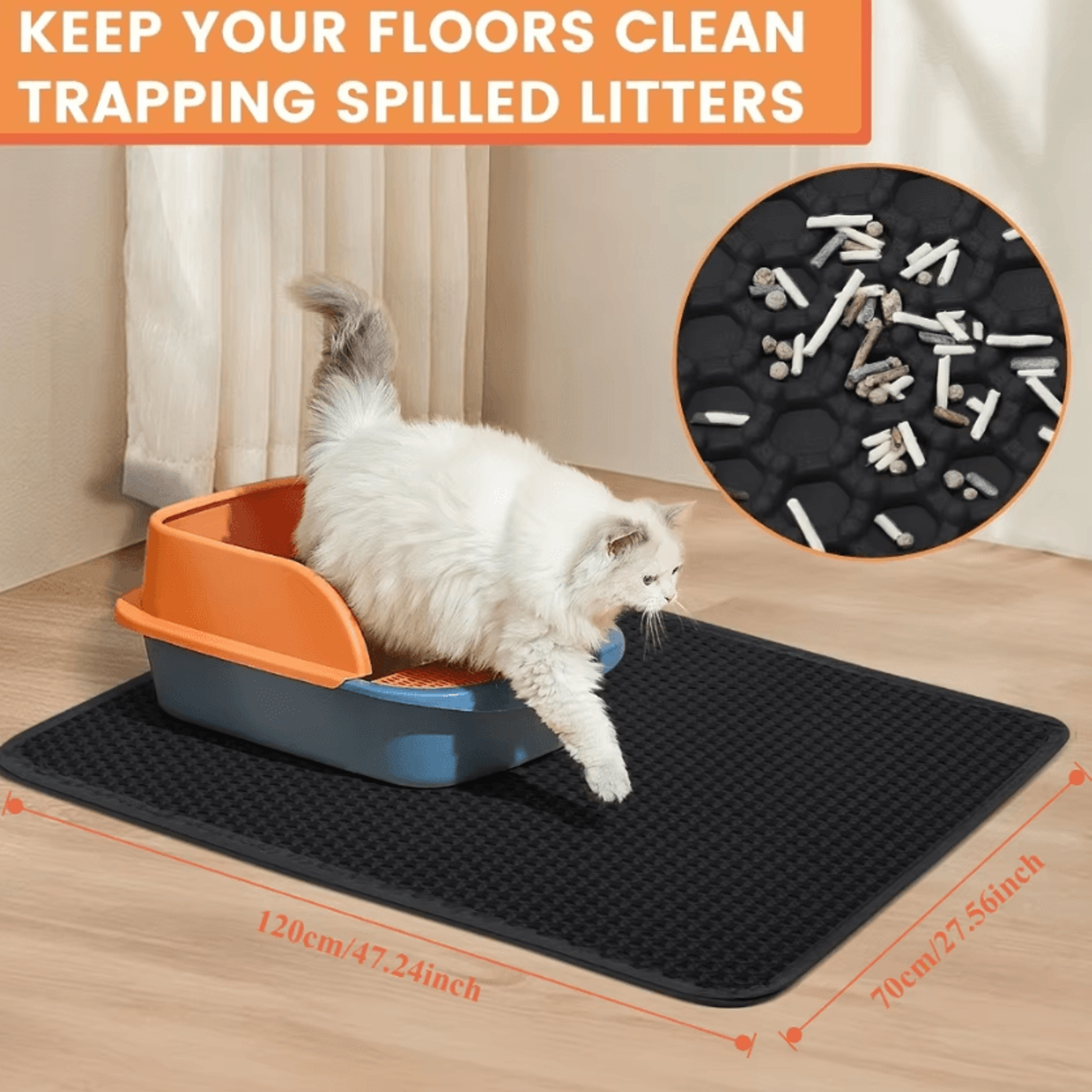 JumboShield Waterproof DoubleLayer Cat Litter Mat 0