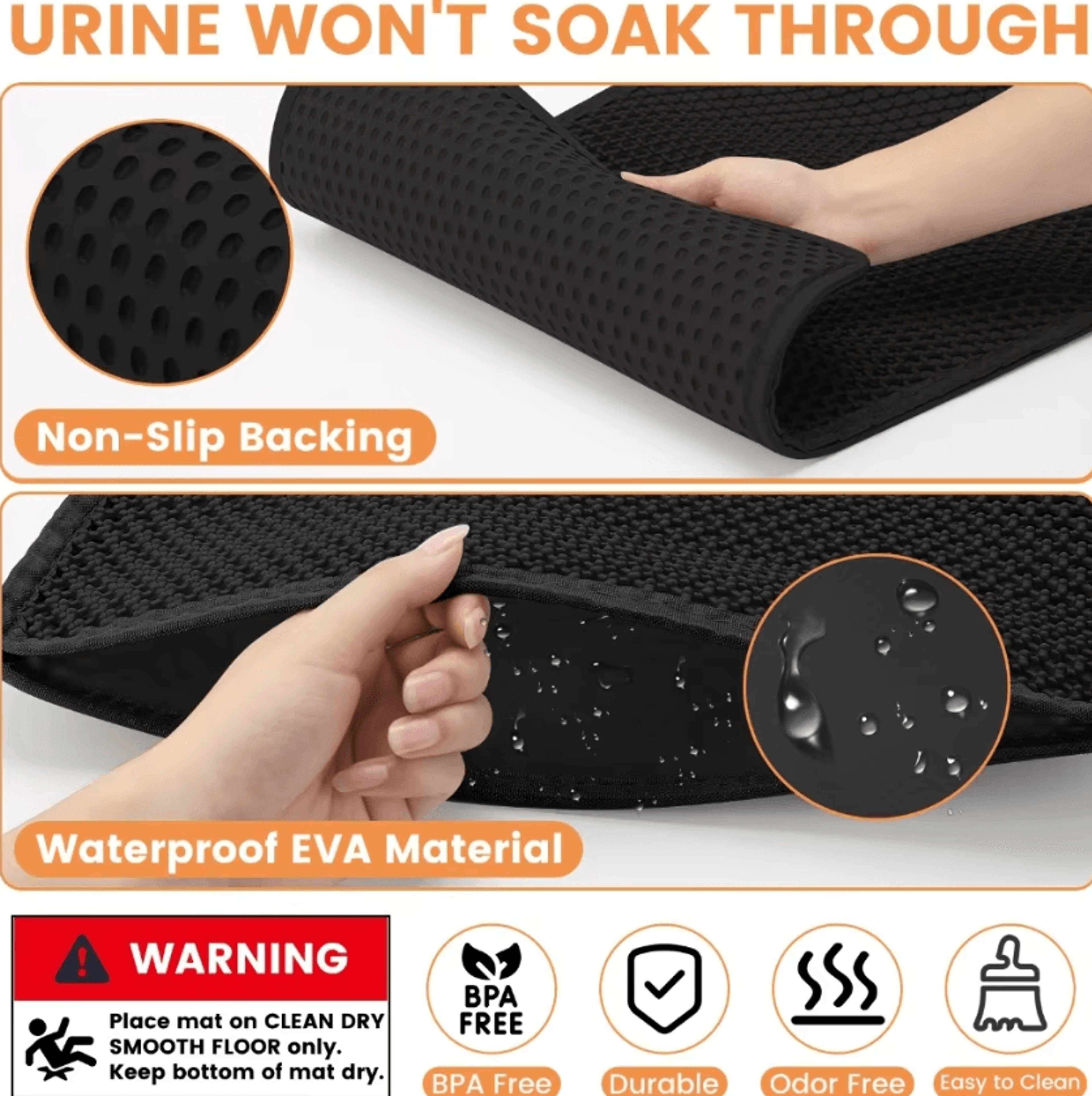 JumboShield Waterproof DoubleLayer Cat Litter Mat 3