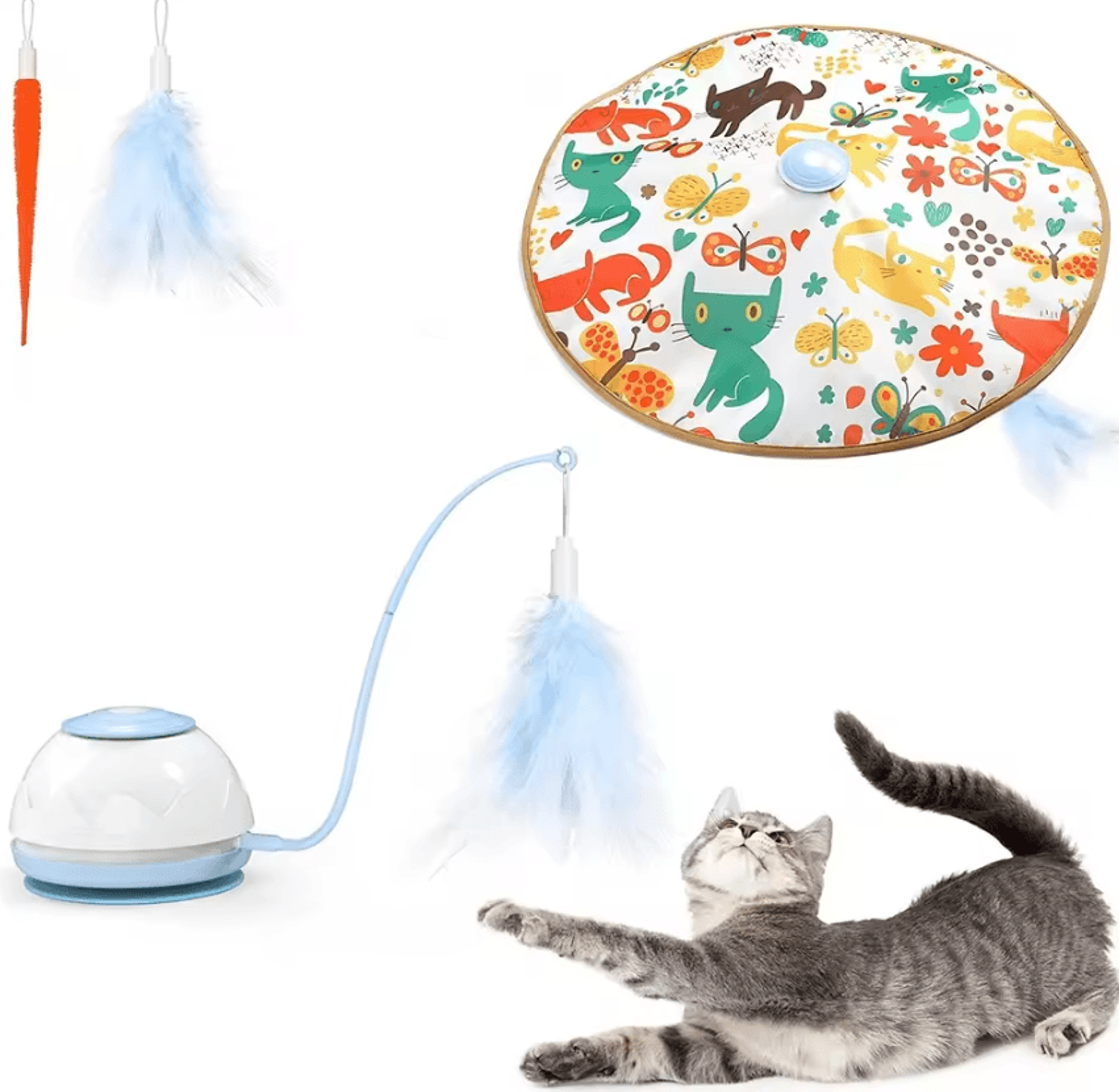 ATUBAN TurboWand Interactive Motion Cat Toy 5