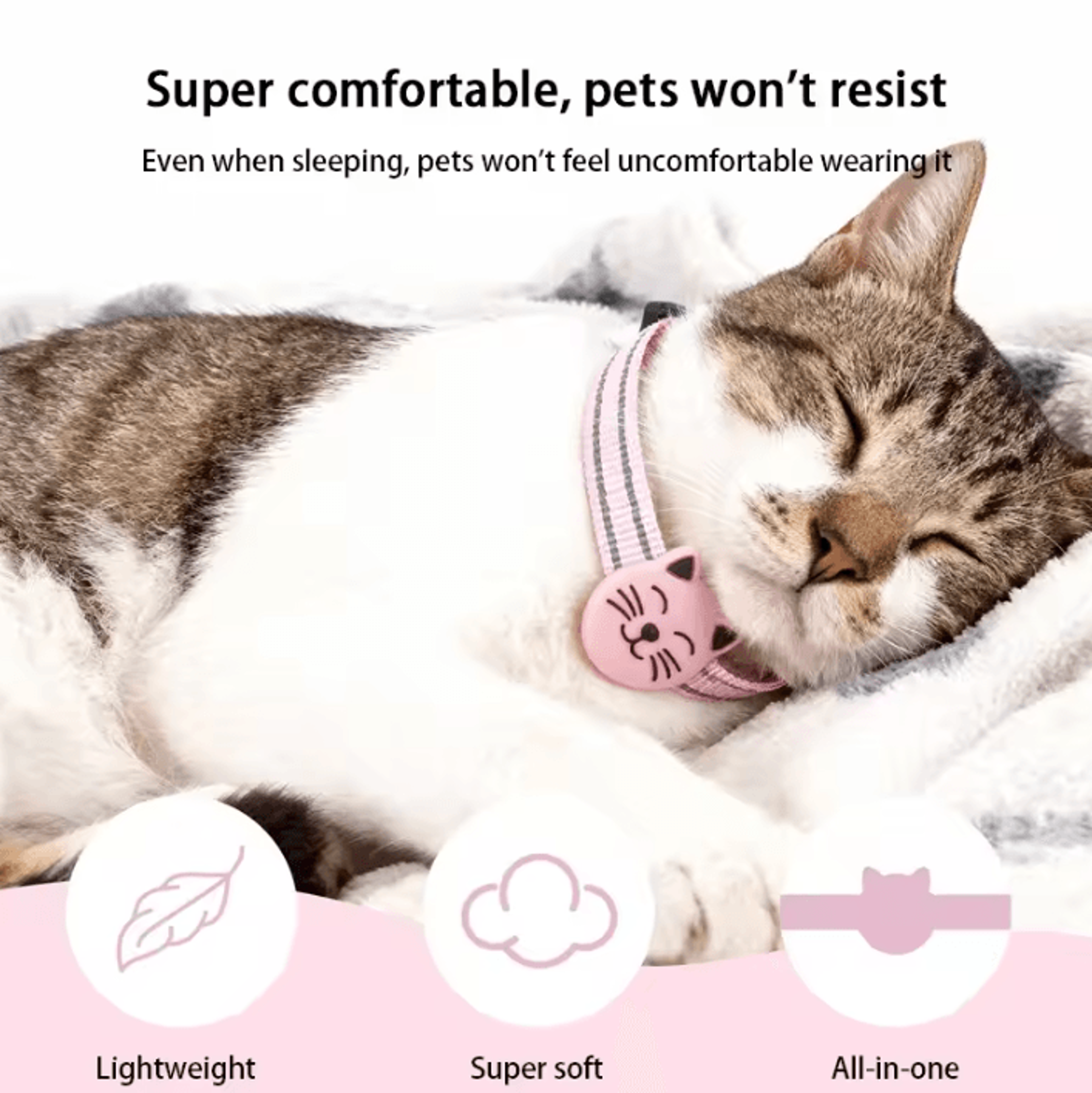 SafeTrack AirTag GPS Cat Collar 1