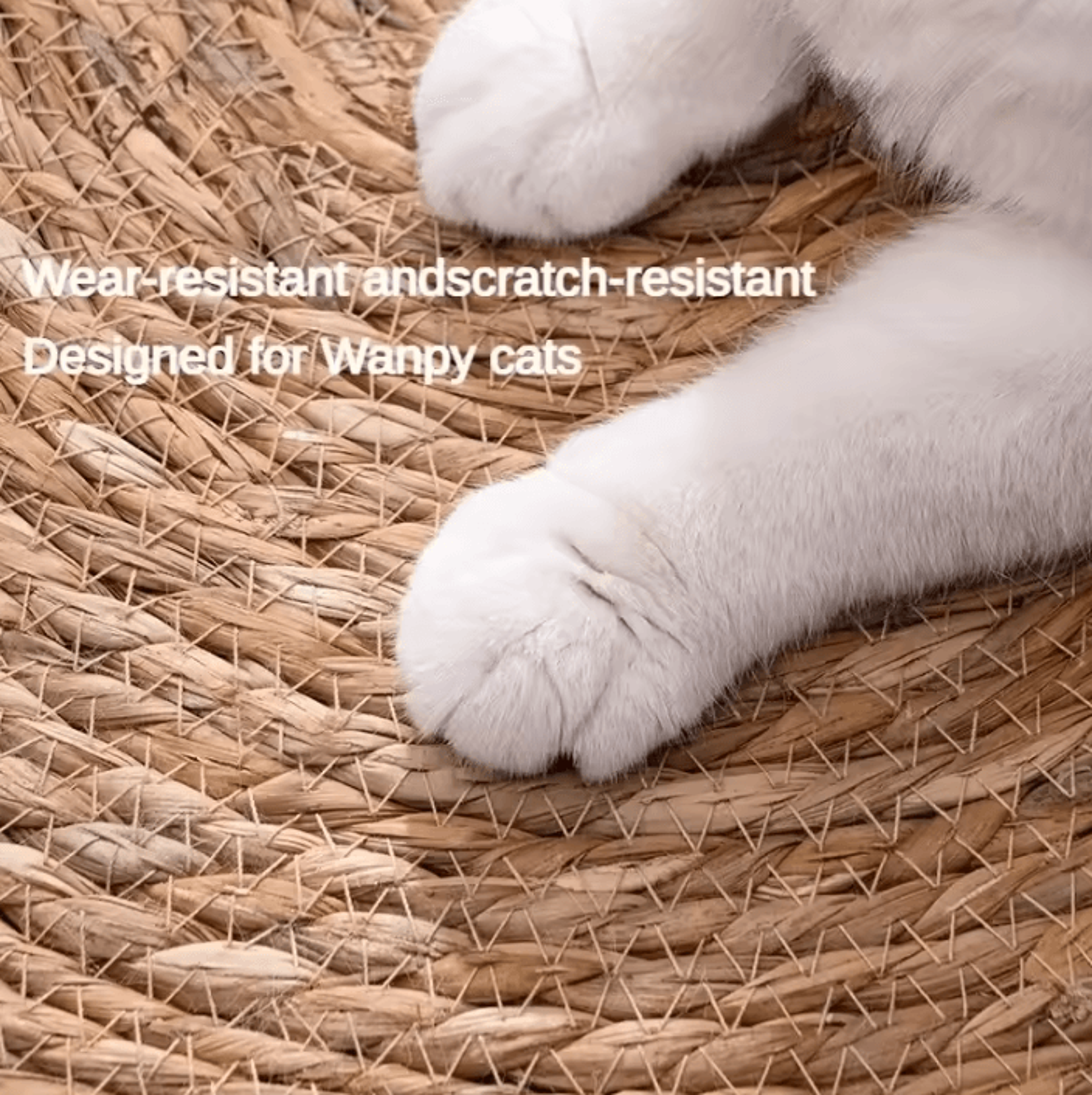 Cat Scratcher Rattan Furniture Protector Mat 1