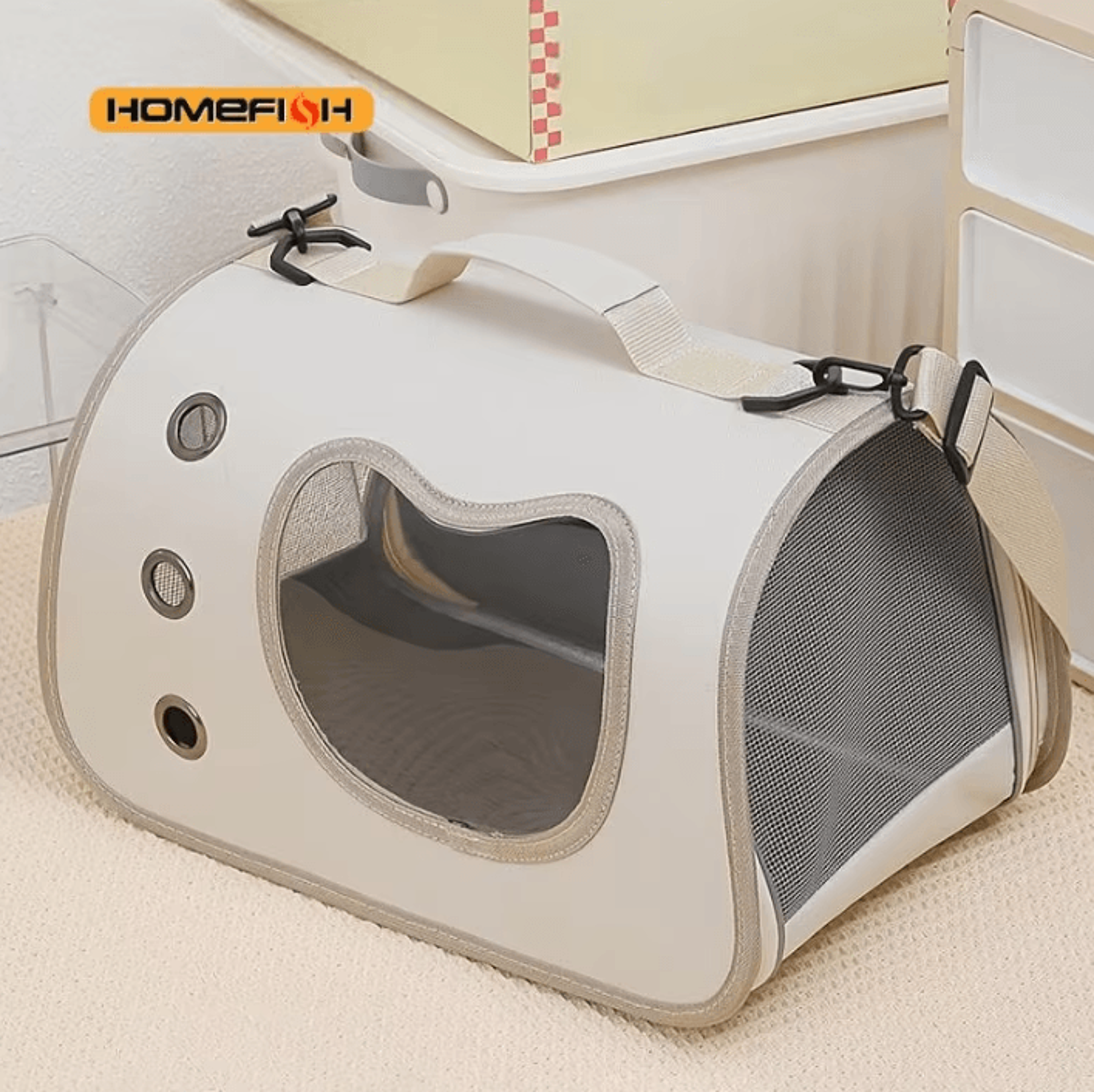 Breathable Foldable Pet Carrier Shoulder Bag 0