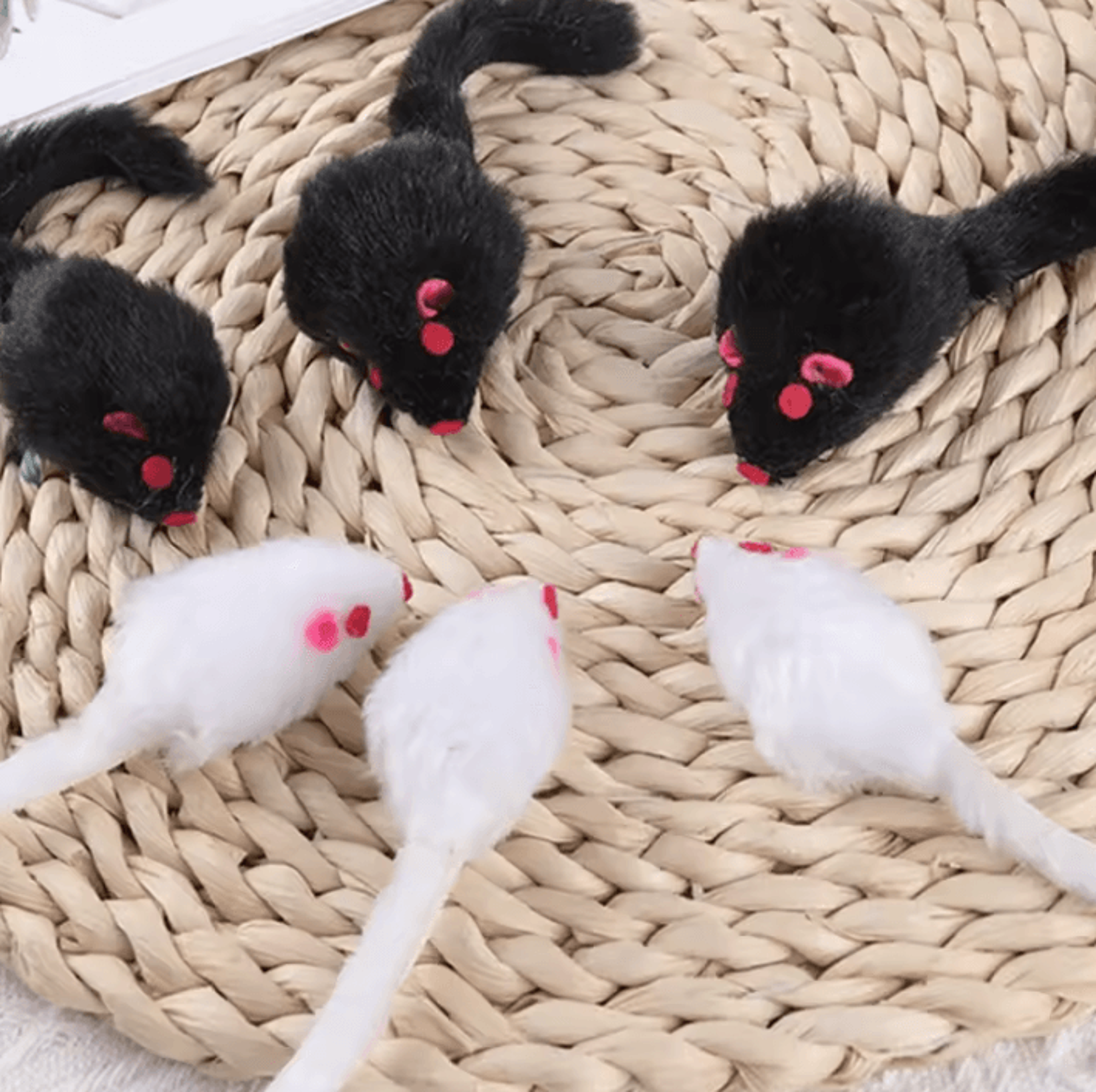 SqueakyMouse Plush Interactive Cat Toy 0
