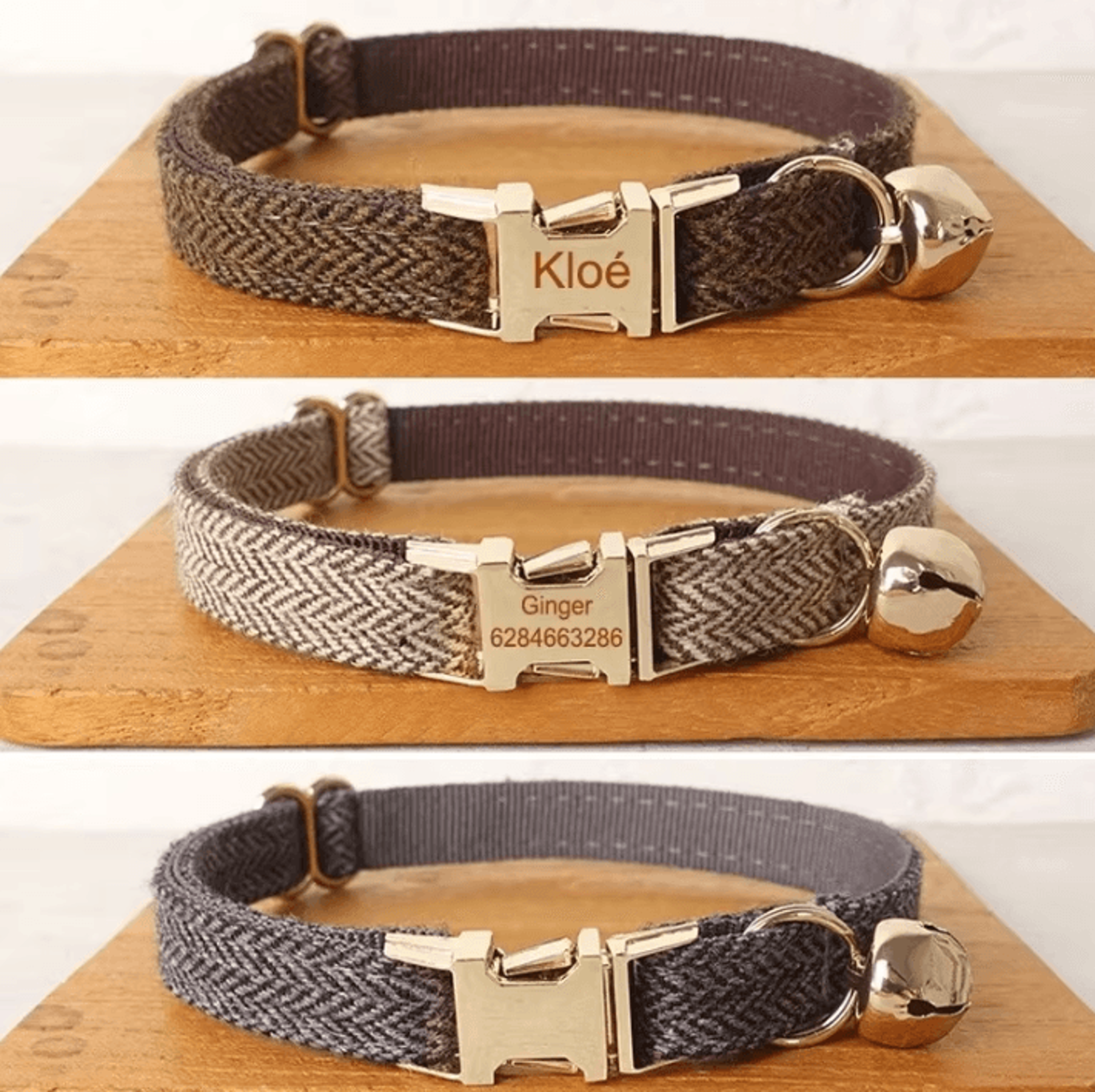 DapperPaws Personalized Bow Tie Pet Collar 0
