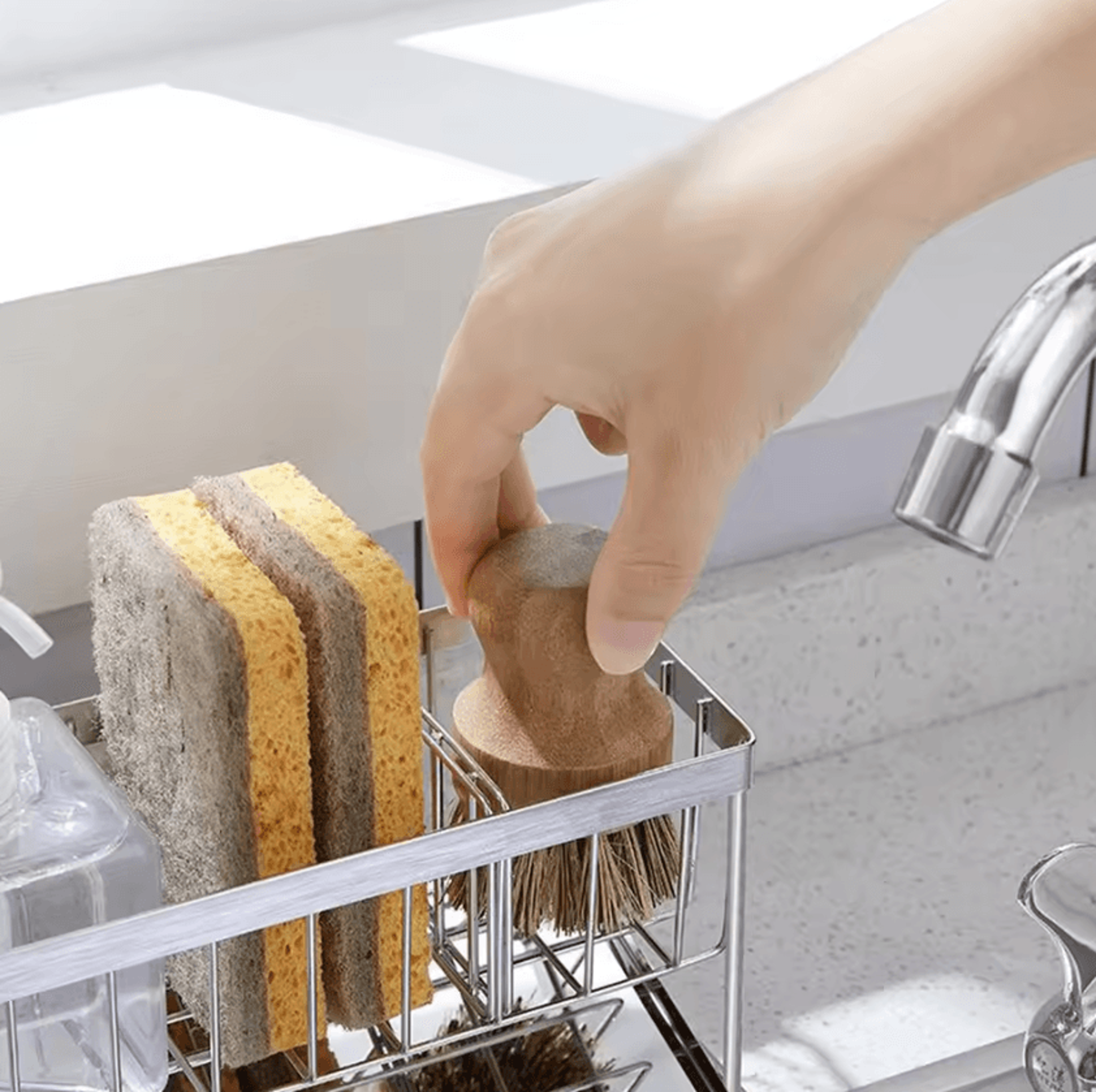 DryDock Stainless Steel Sink Caddy Organizer 1