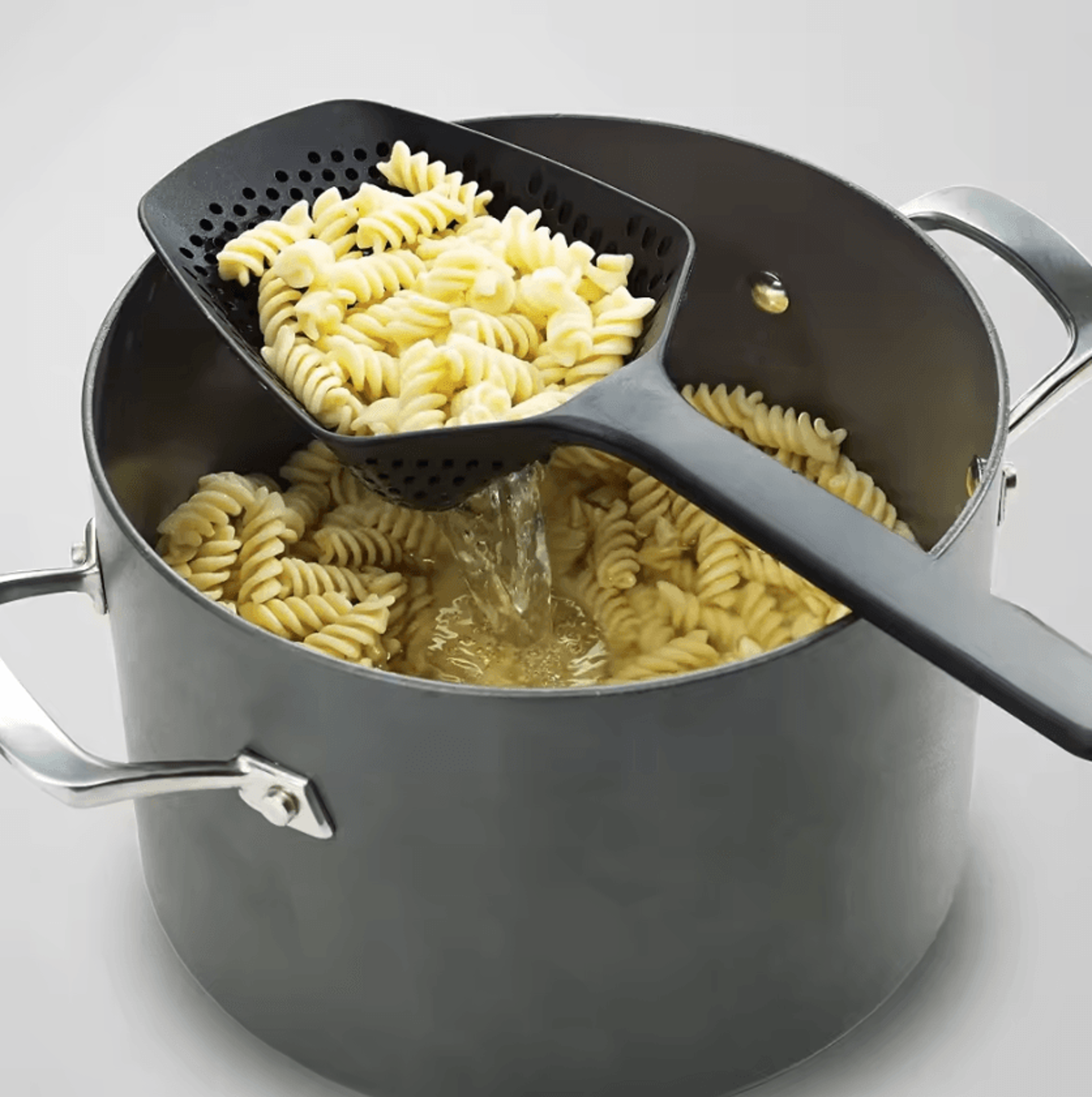 EasyDrain Pasta Strainer Spoon  Slotted Serving Scoop 3