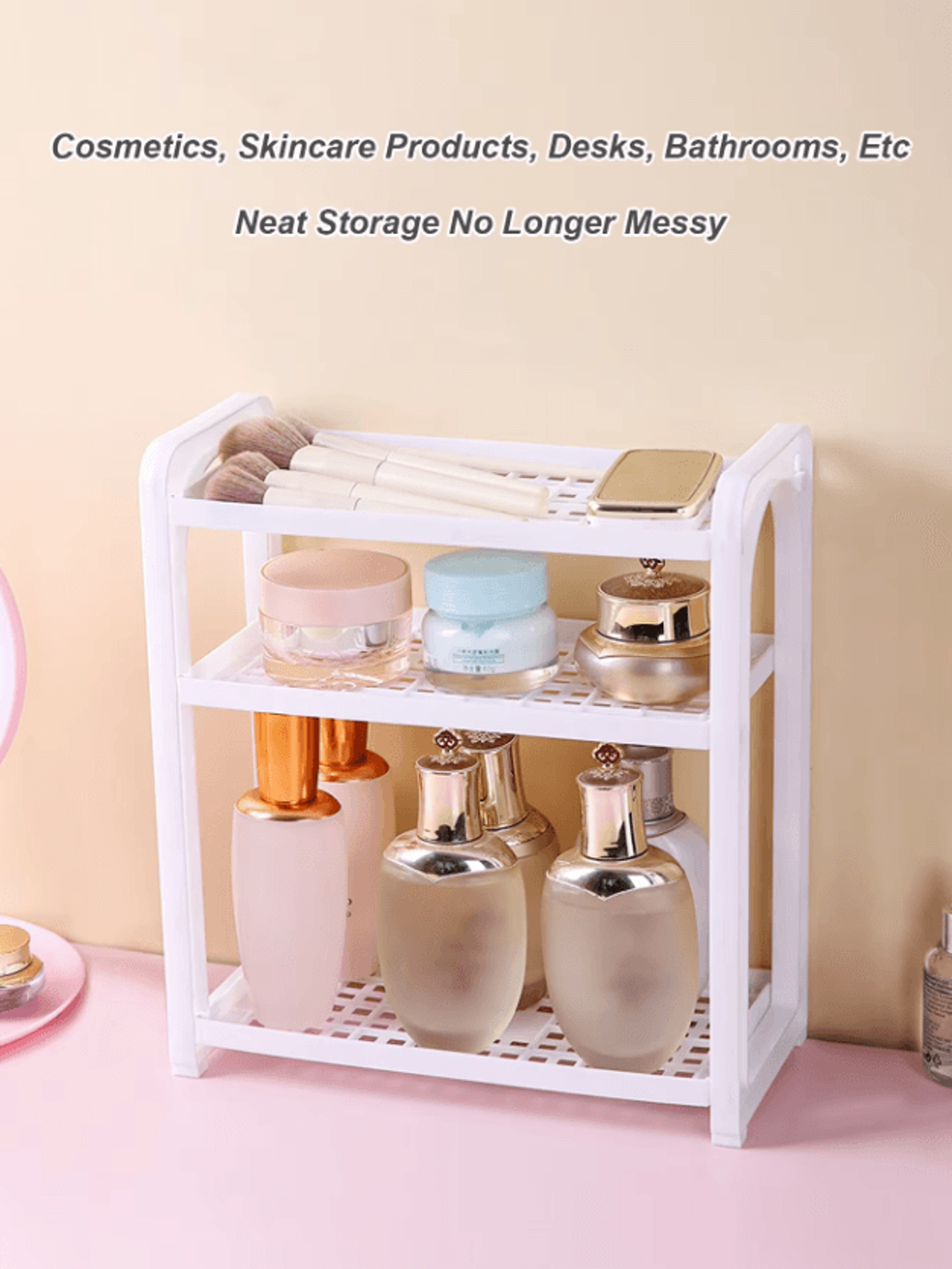 VersaTier Desktop Storage Rack  MultiLayer Organizer Shelf 1