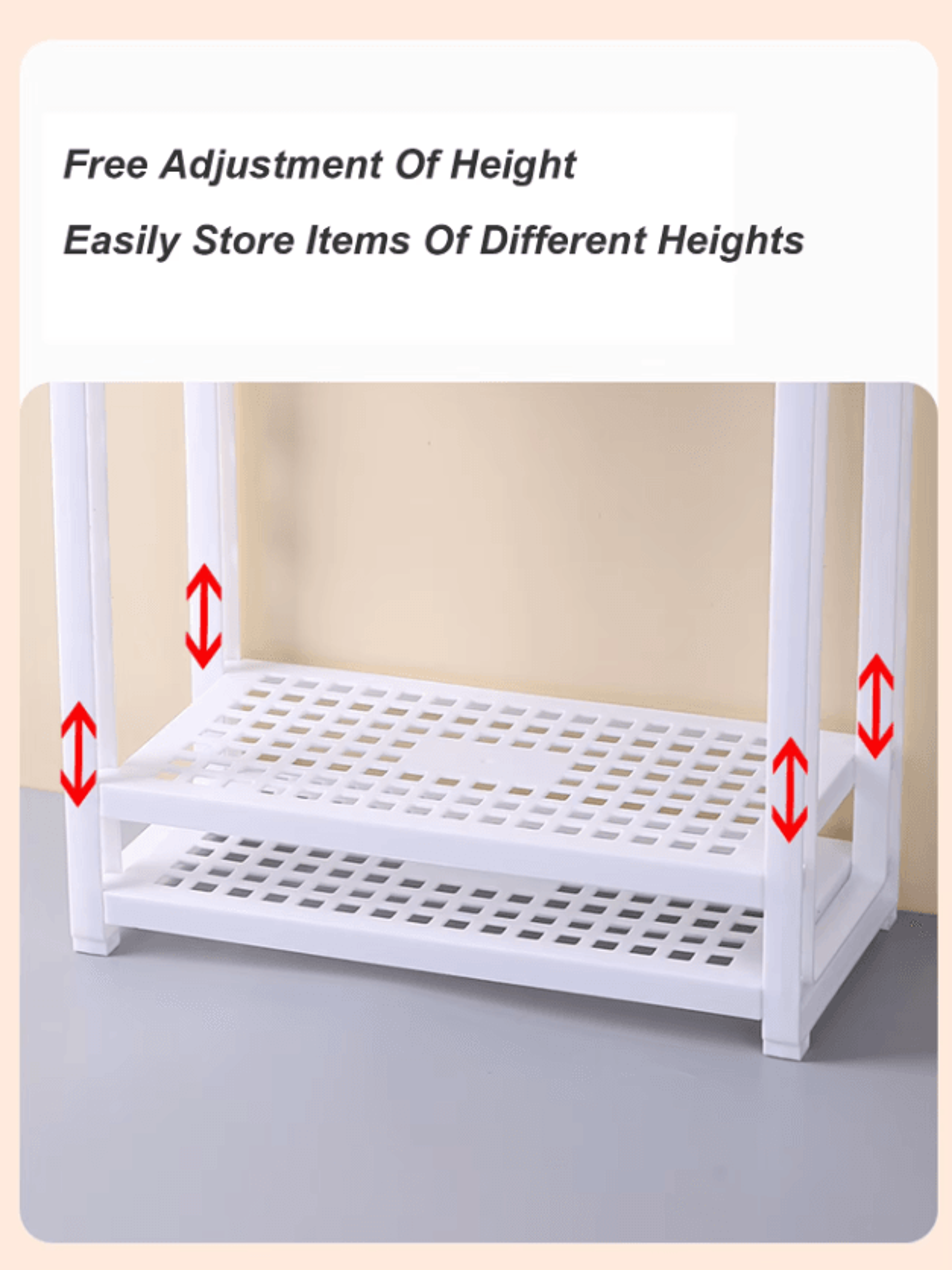 VersaTier Desktop Storage Rack  MultiLayer Organizer Shelf 2