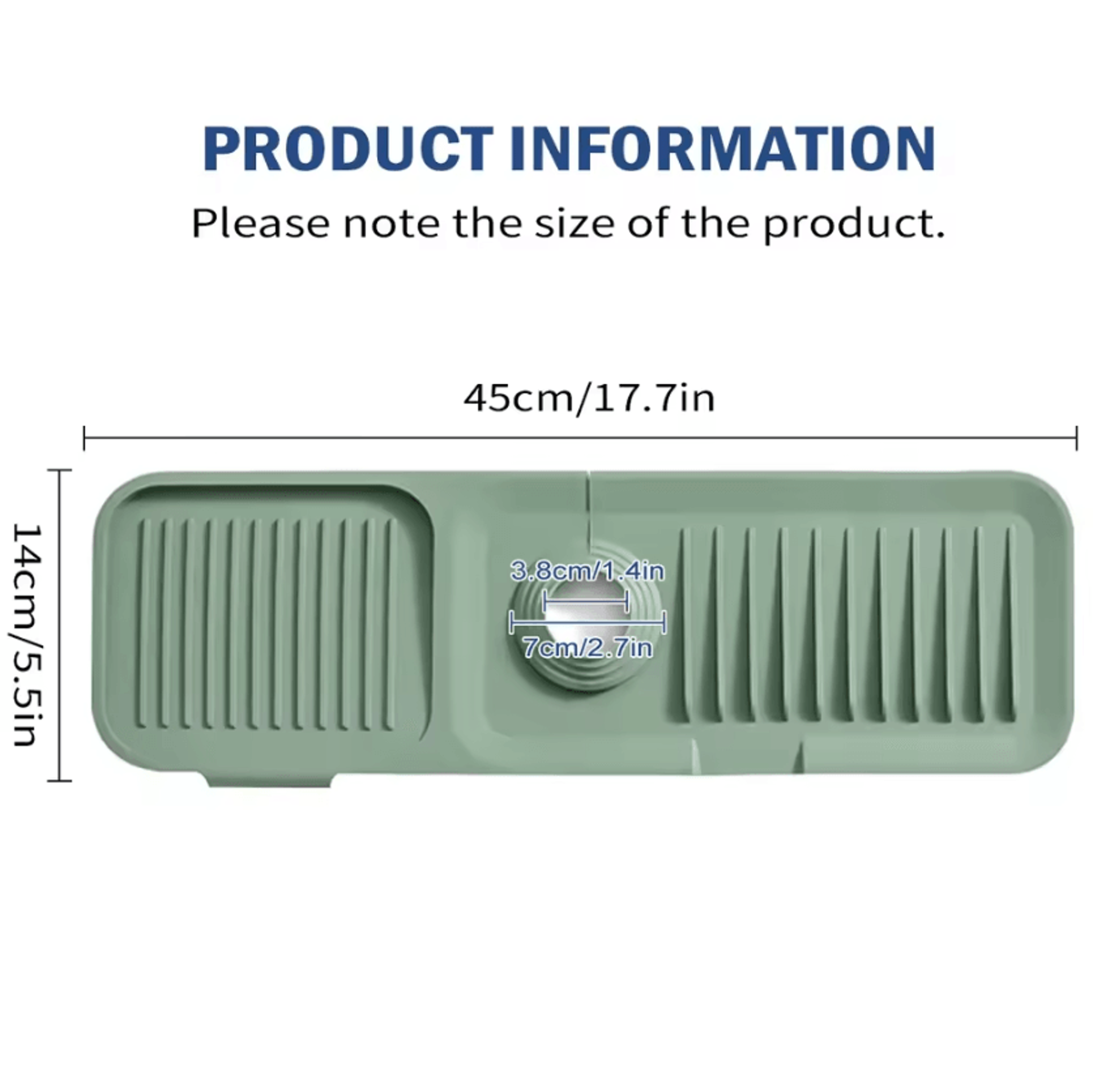 SplashGuard Pro Sink Splash Guard Mat  Faucet Drip Catcher Tray 12