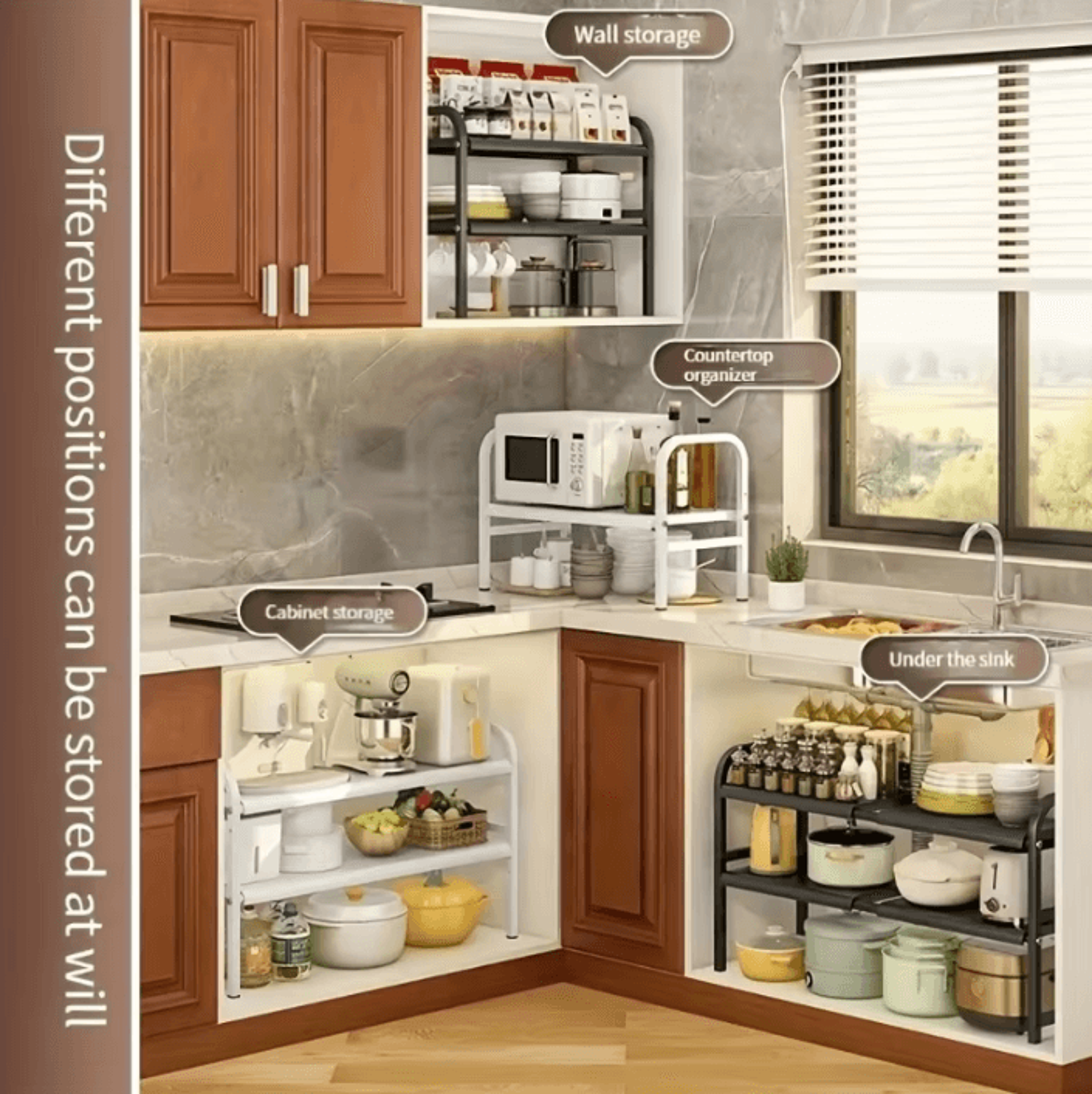 FlexiSpace Expandable Under Sink Storage Organizer 2