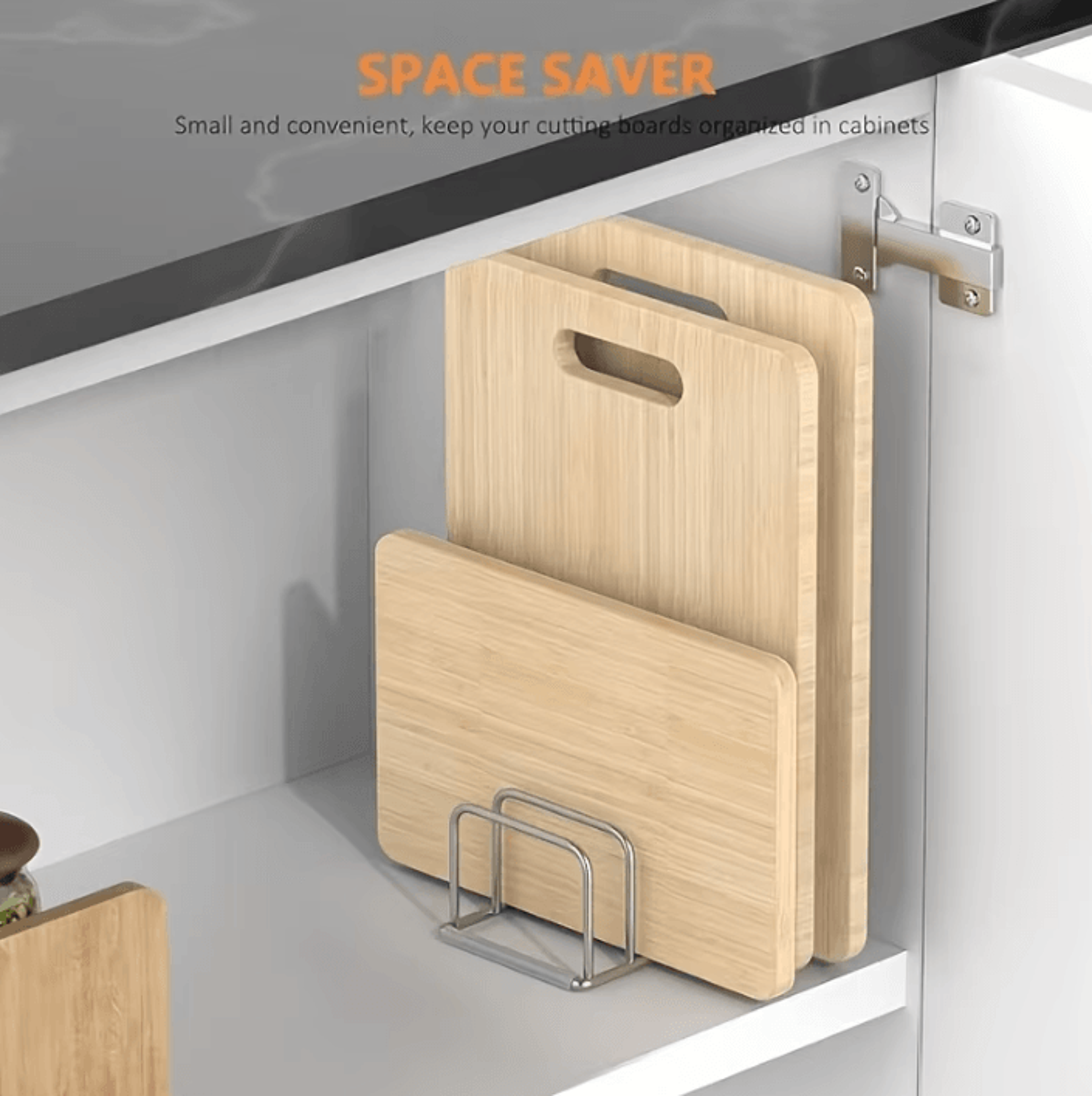 SteelNest Pot Lid  Cutting Board Organizer Rack 0