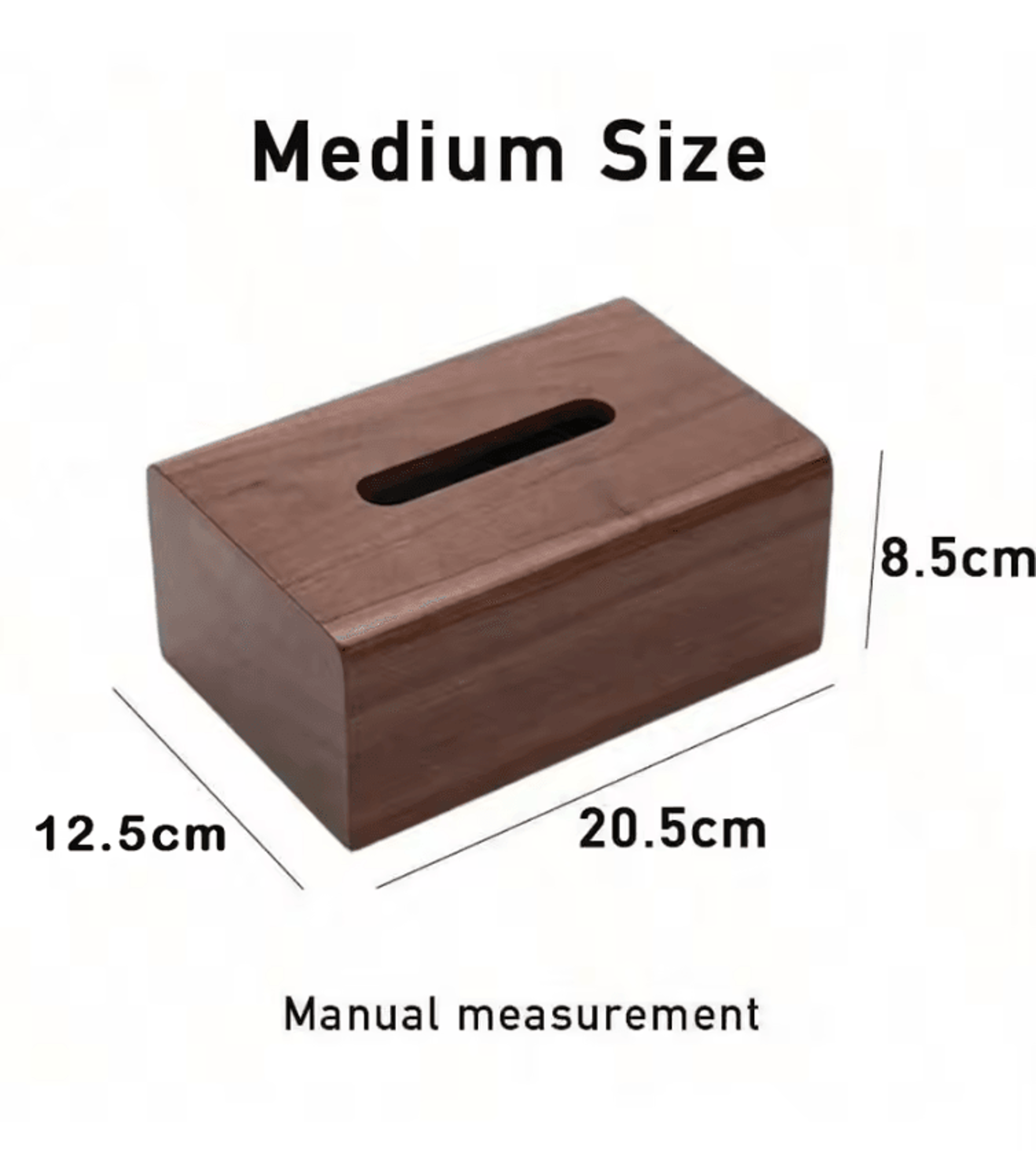 WalnutLuxe Solid Wood Tissue Box Cover 4