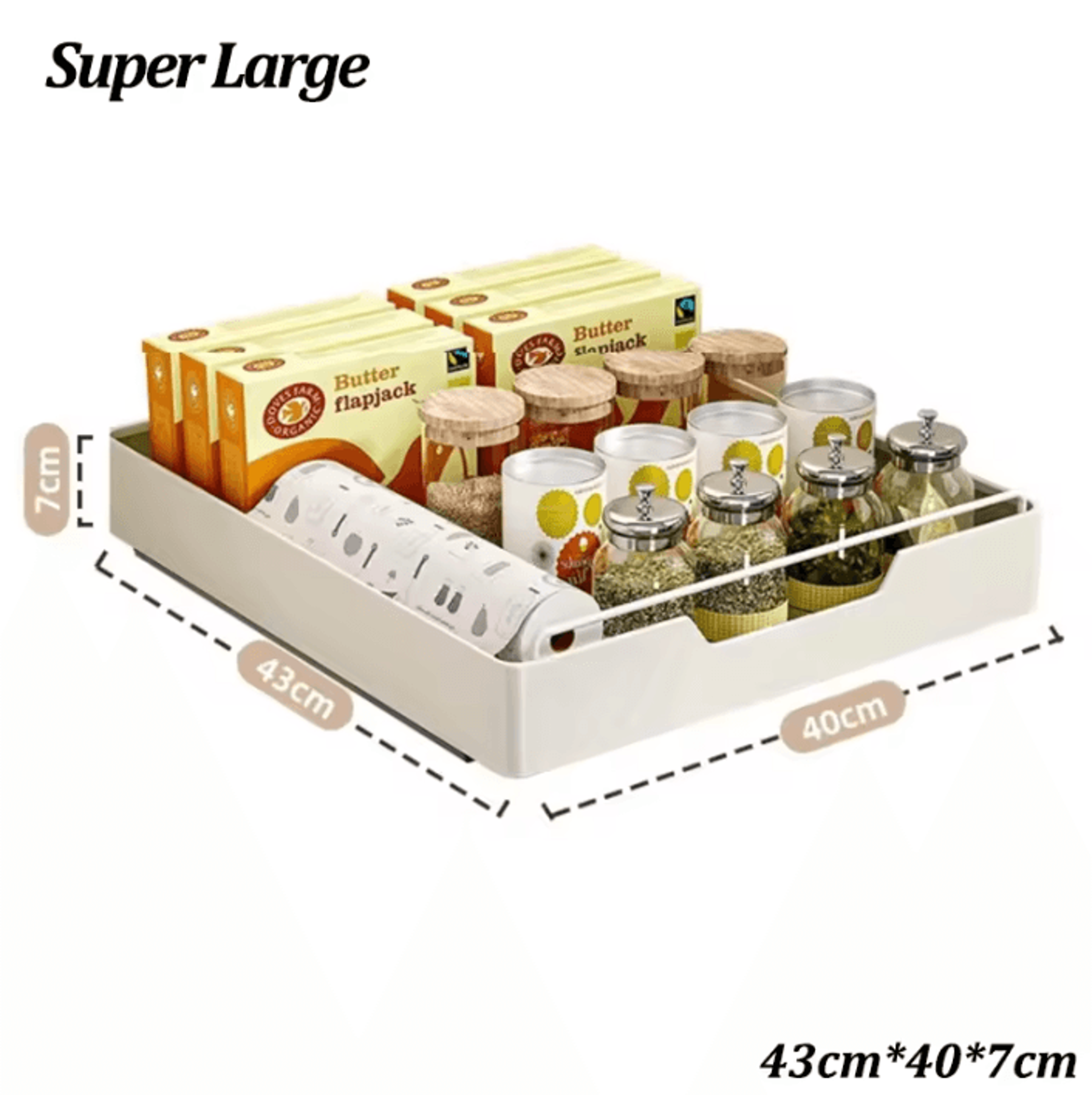 SlideMaster PullOut Pantry Storage Basket 5