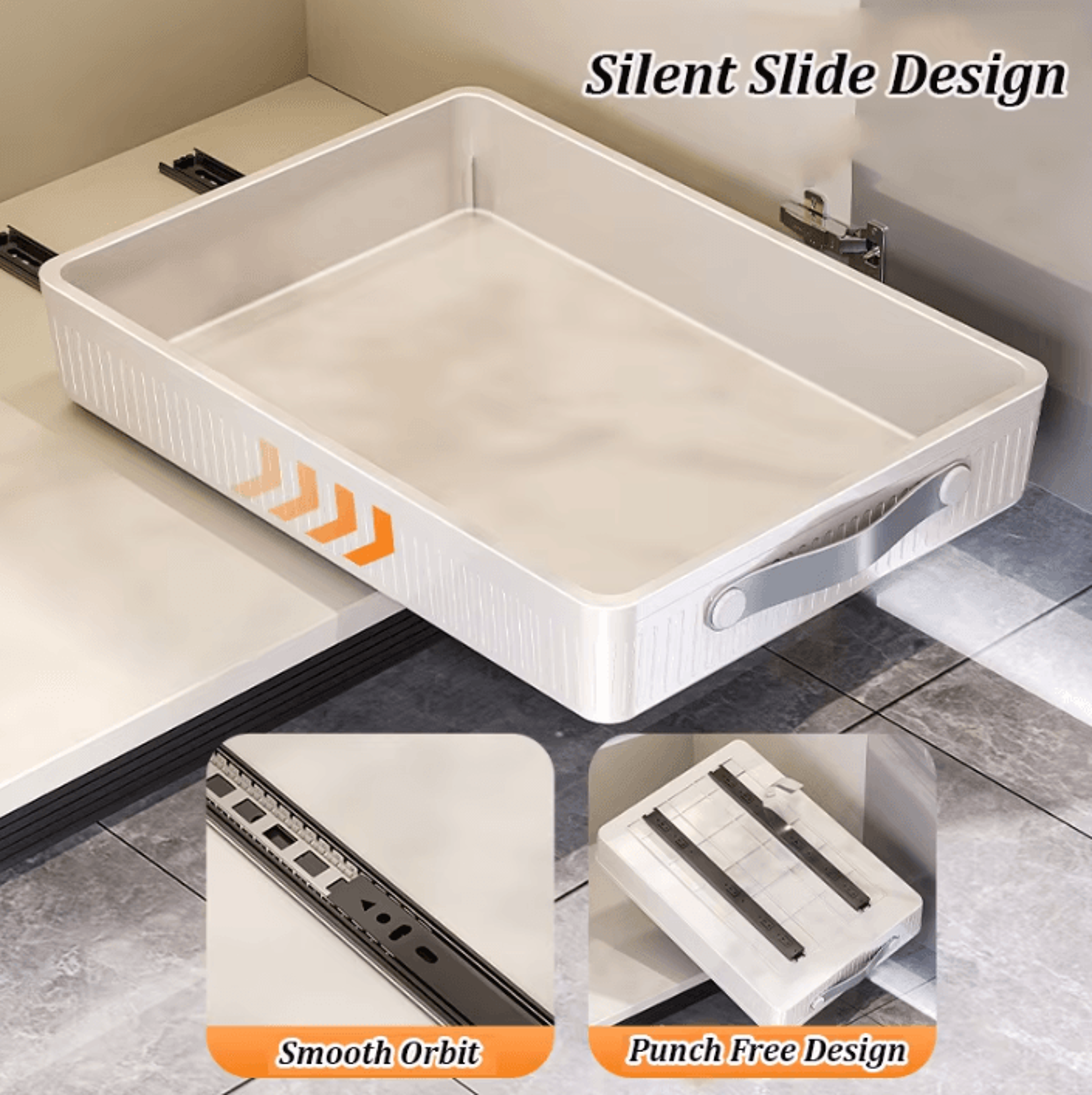 GlideEase PullOut Cabinet Storage Drawer 2