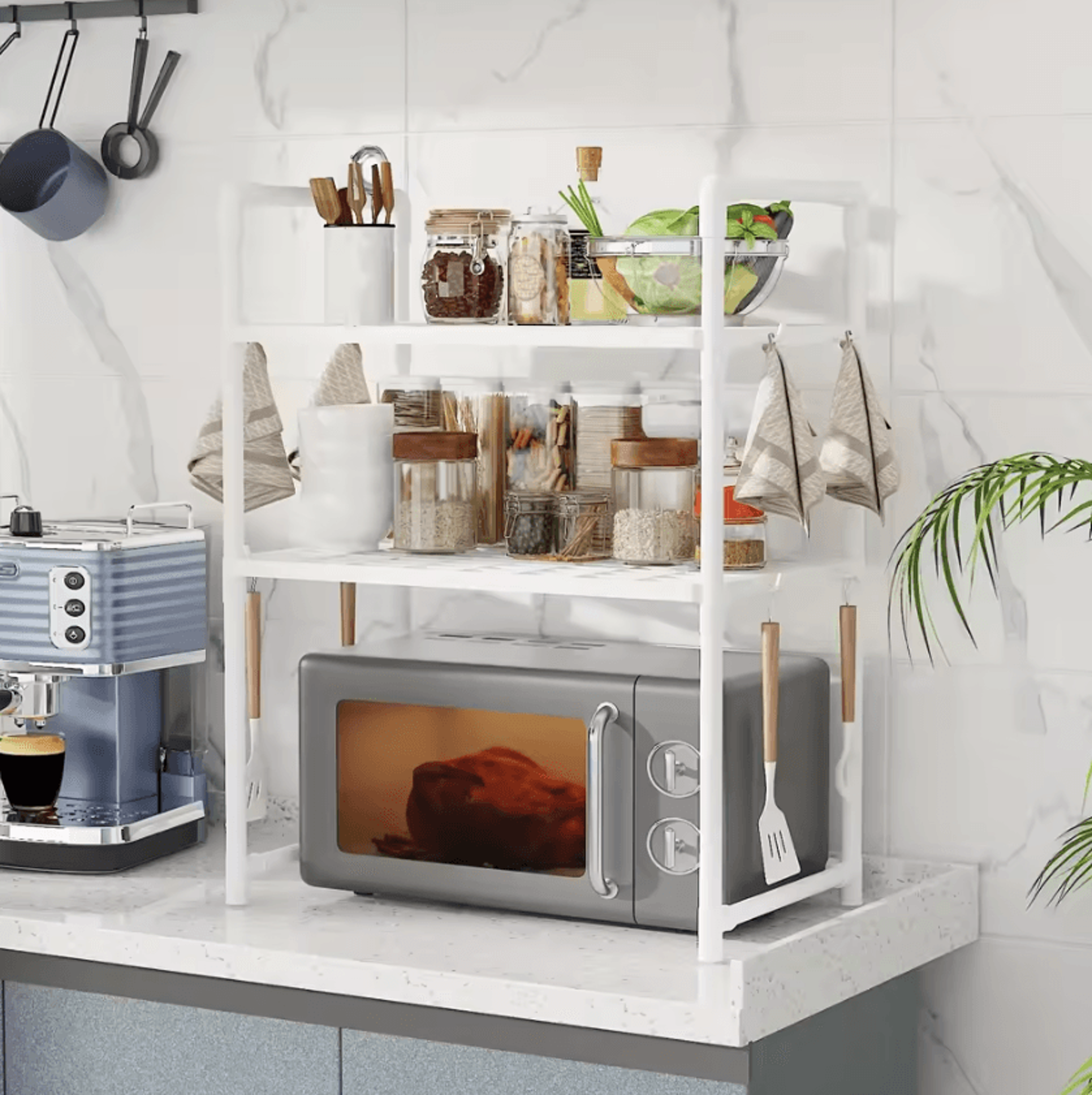 FlexiStack HeavyDuty Microwave  Countertop Storage Rack 1