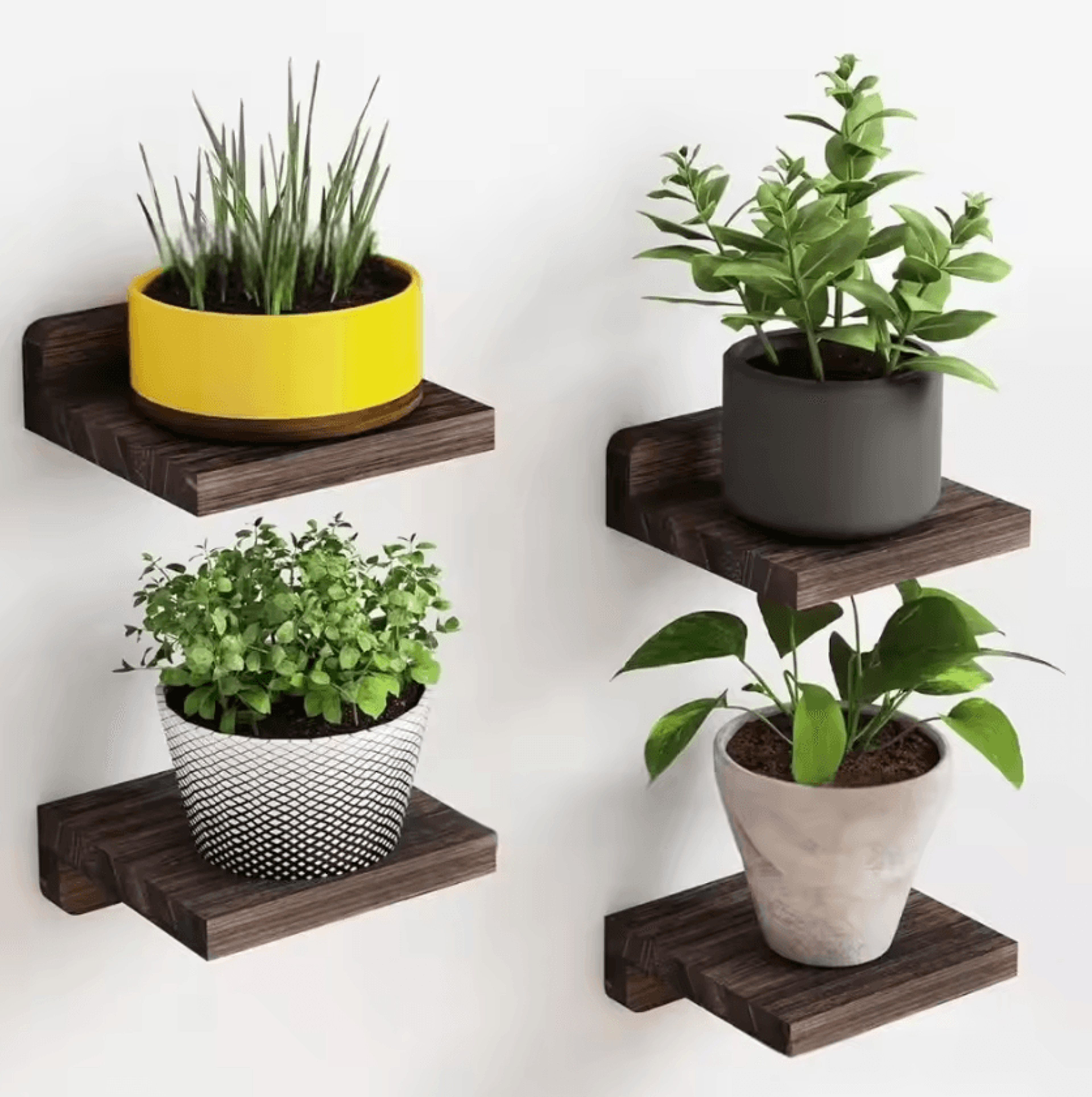 RusticNest Floating Wall Shelf Set 3