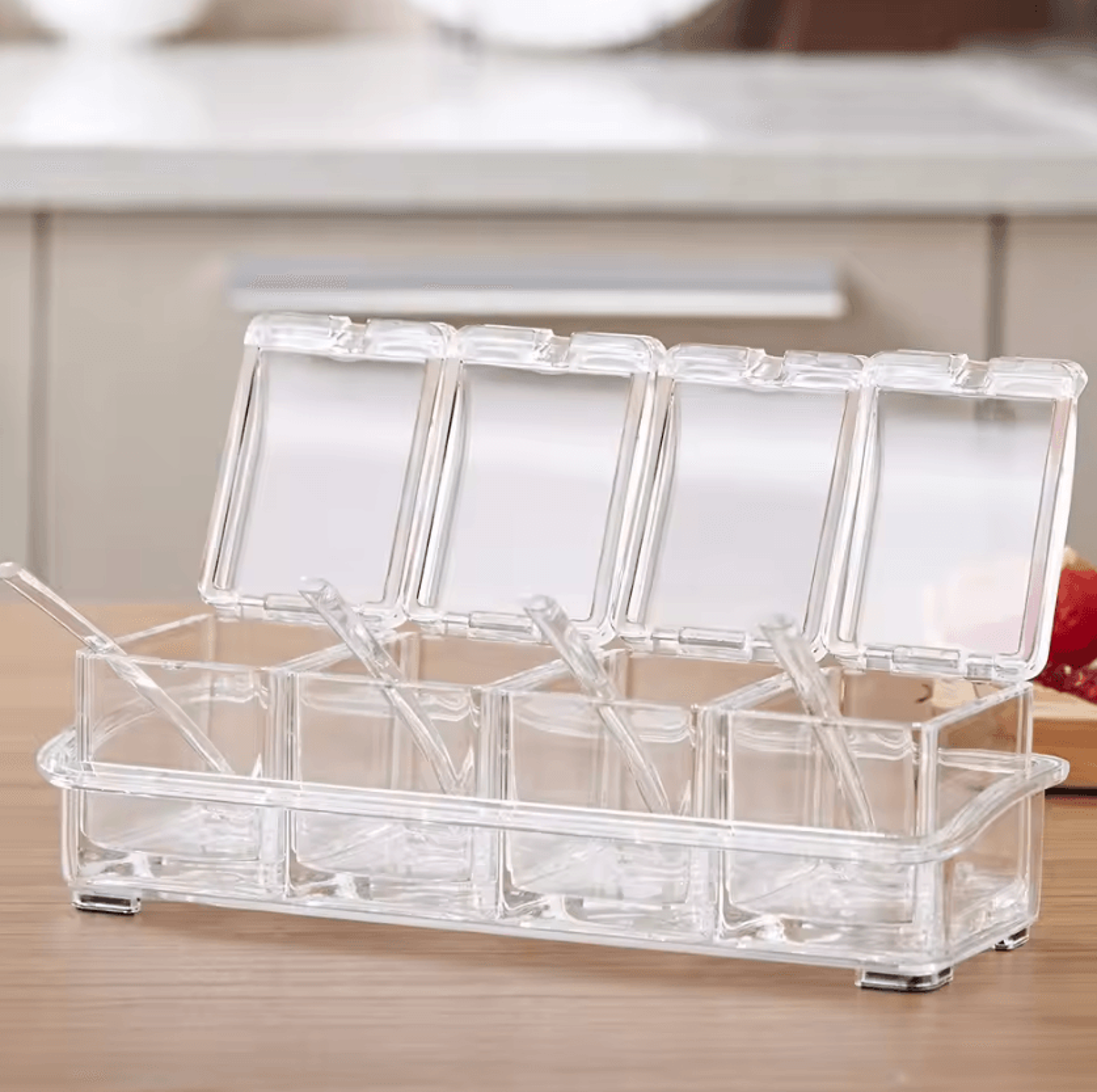 ClearServe 4in1 Seasoning Storage Container Set 4
