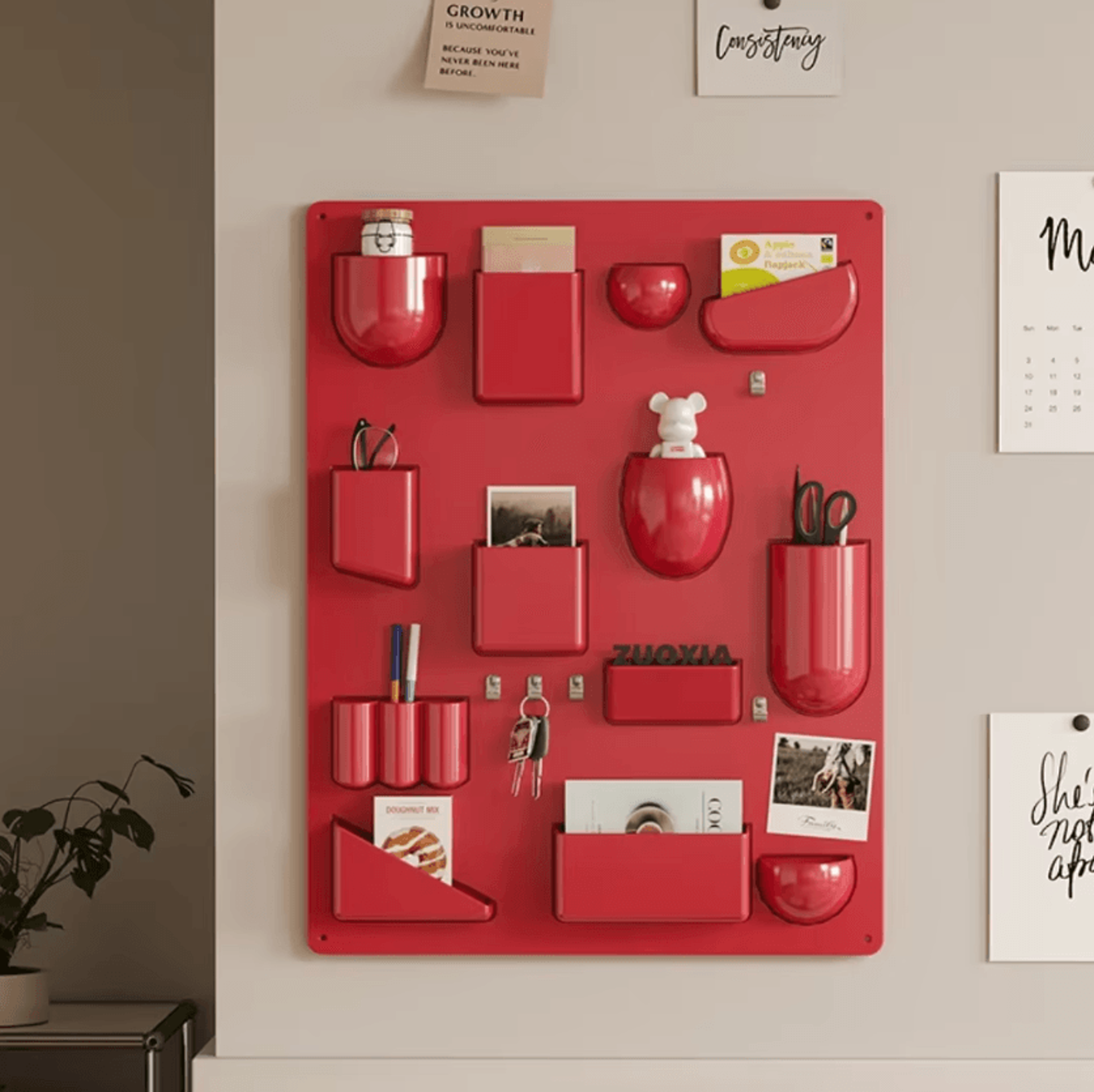 VersaGrid WallMounted Storage Rack With Adjustable Shelves  Hooks 0