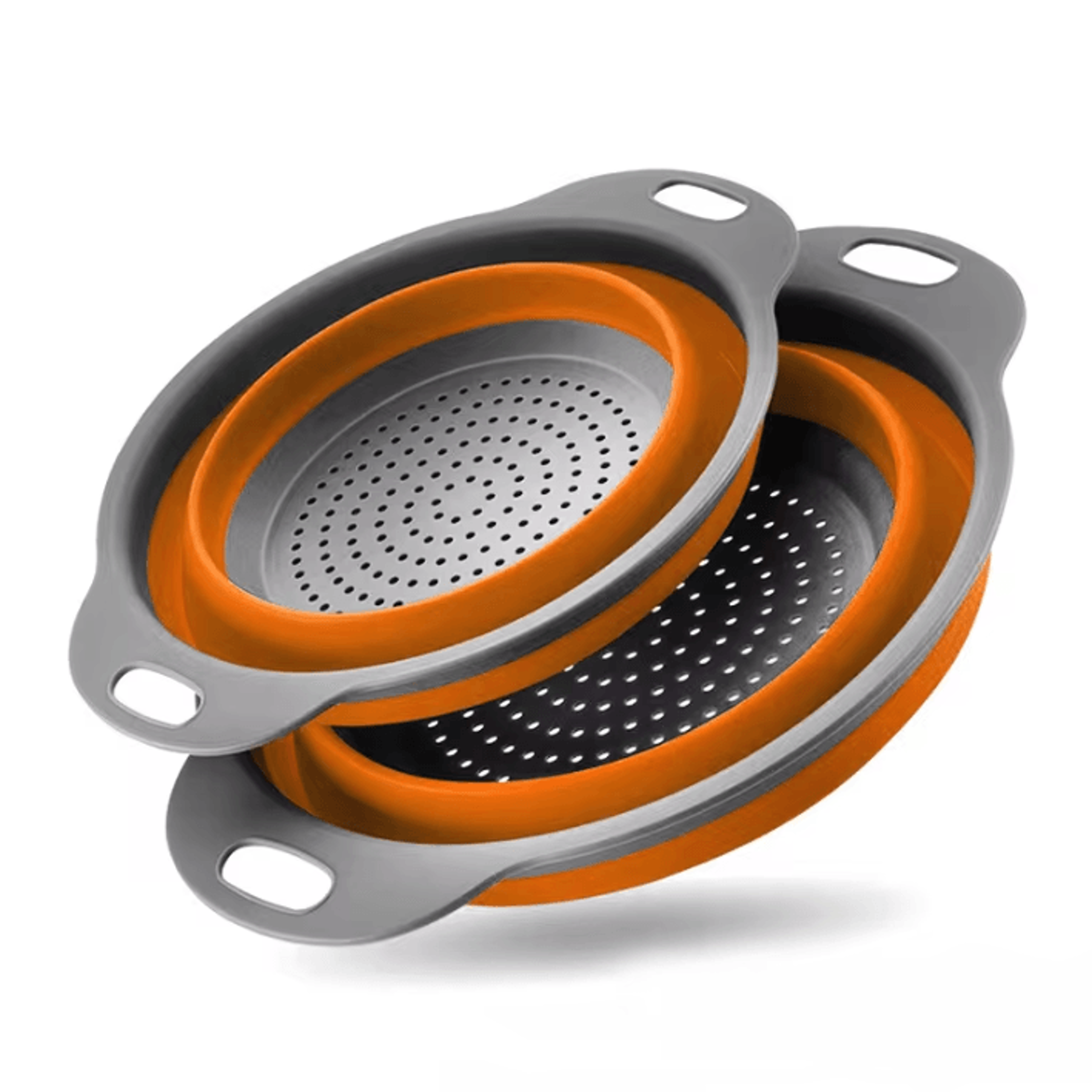 FlexDrain Collapsible Silicone Colander Basket 4