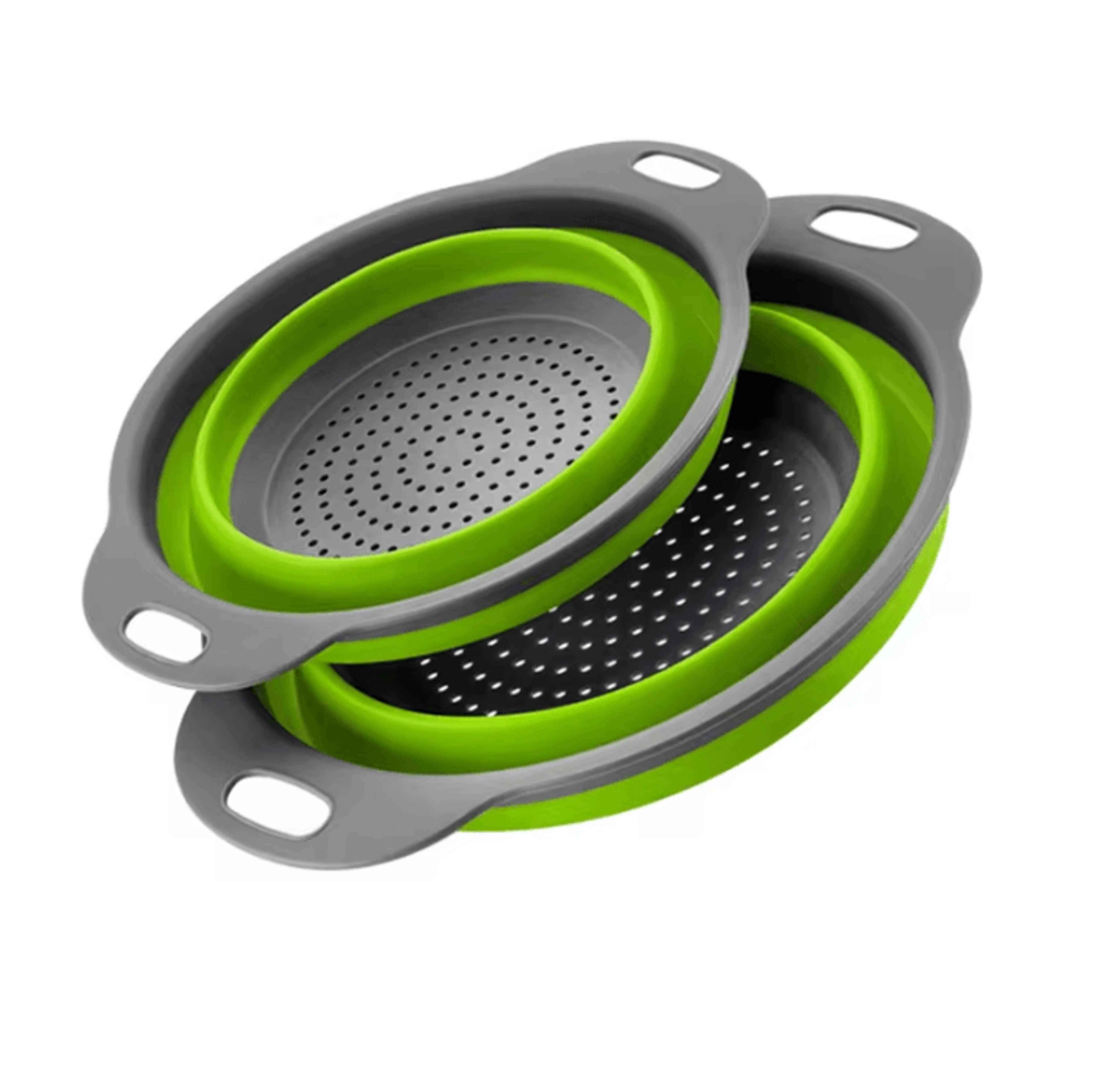 FlexDrain Collapsible Silicone Colander Basket 5