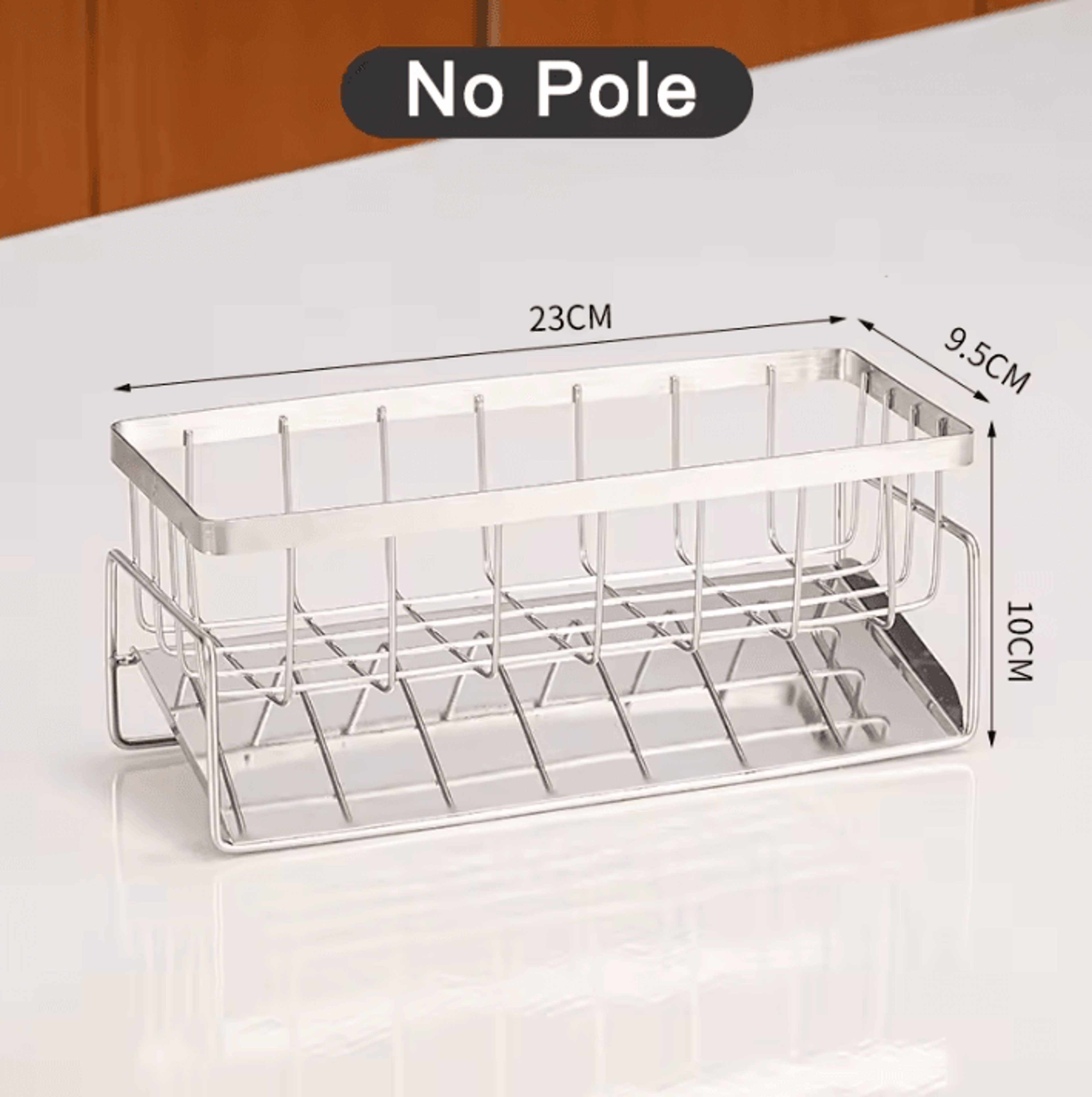 SteelFlow Sink Organizer Drain Rack 5
