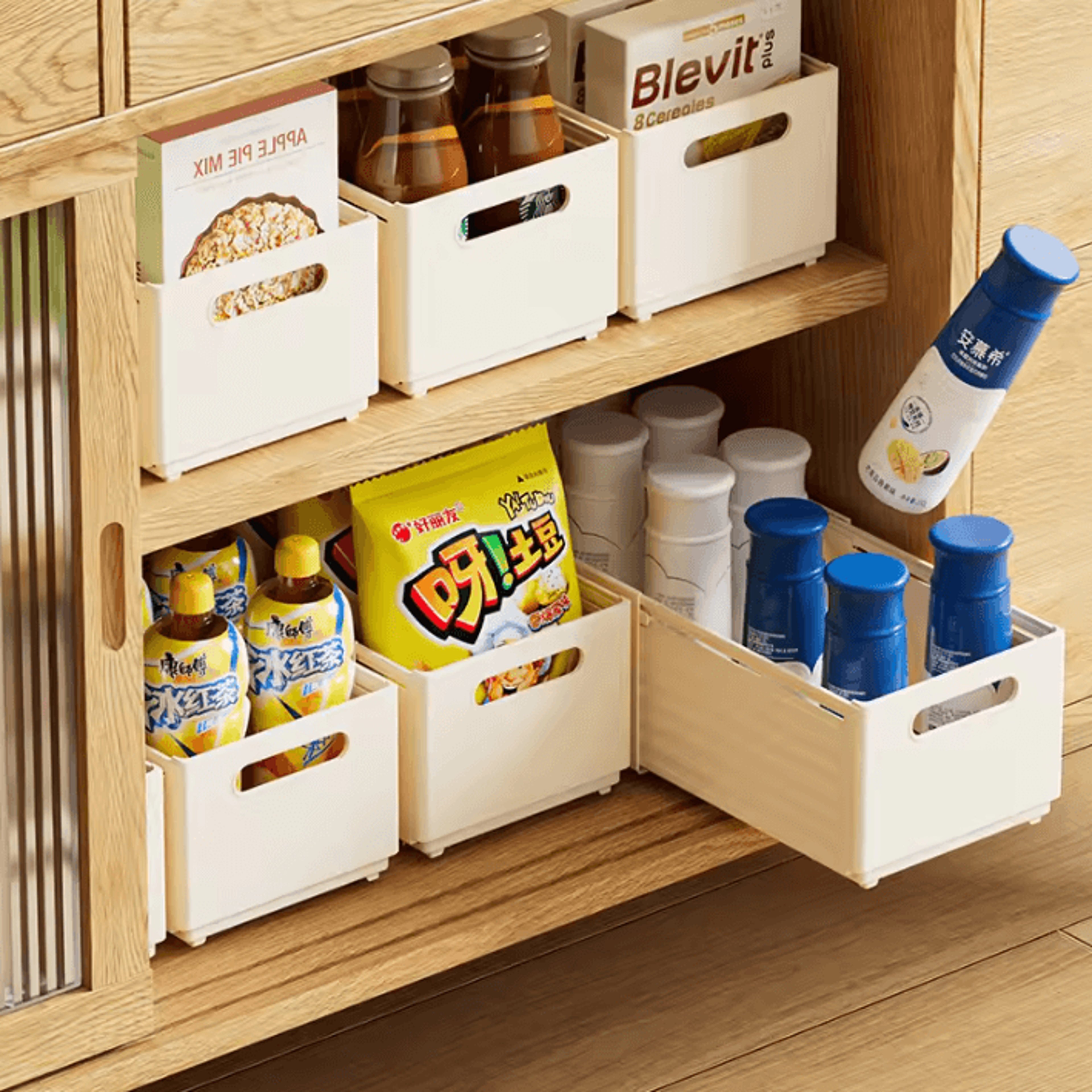 FlexiStore Retractable Kitchen Storage Basket 2