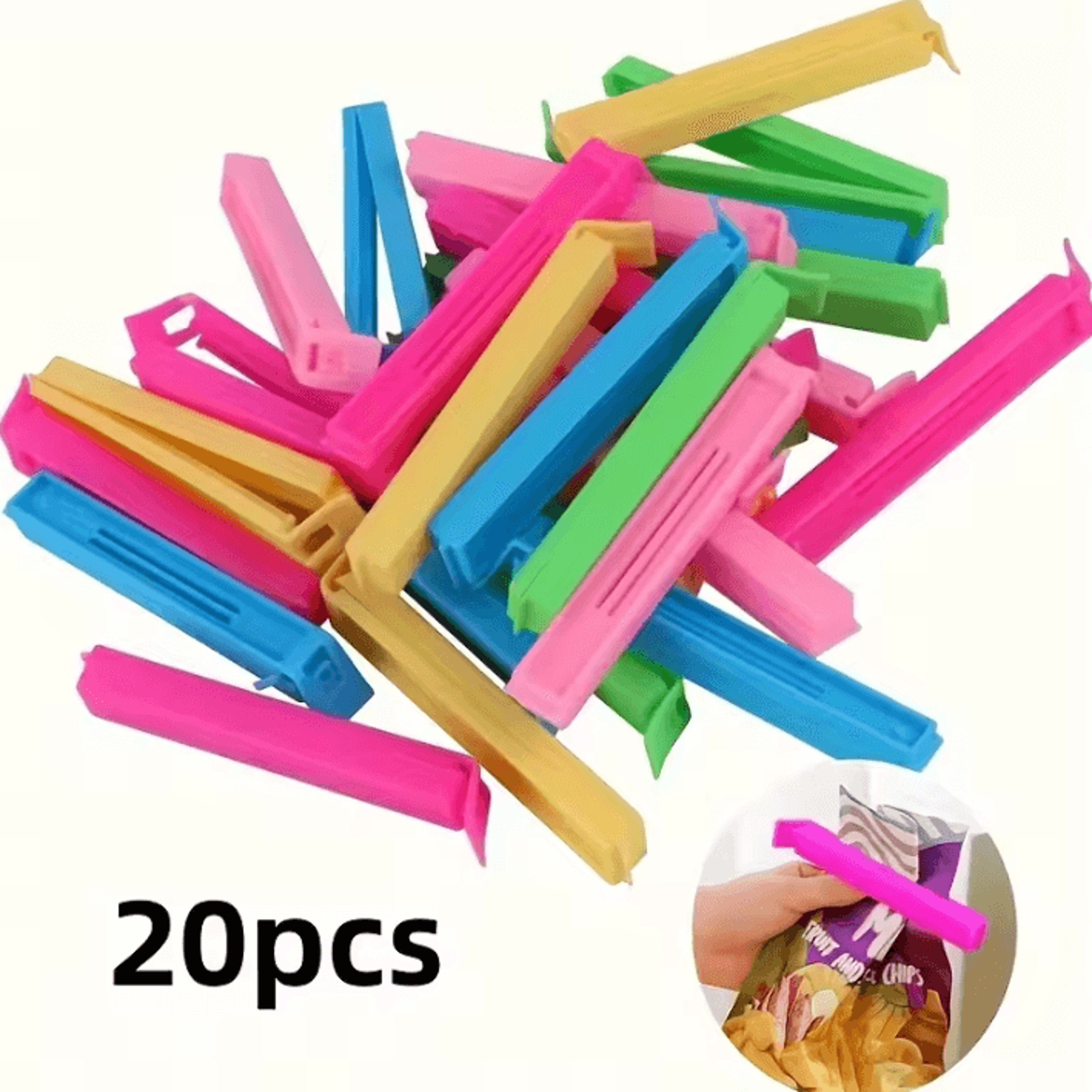 FreshSeal Reusable Food Bag Sealing Clips Set 5
