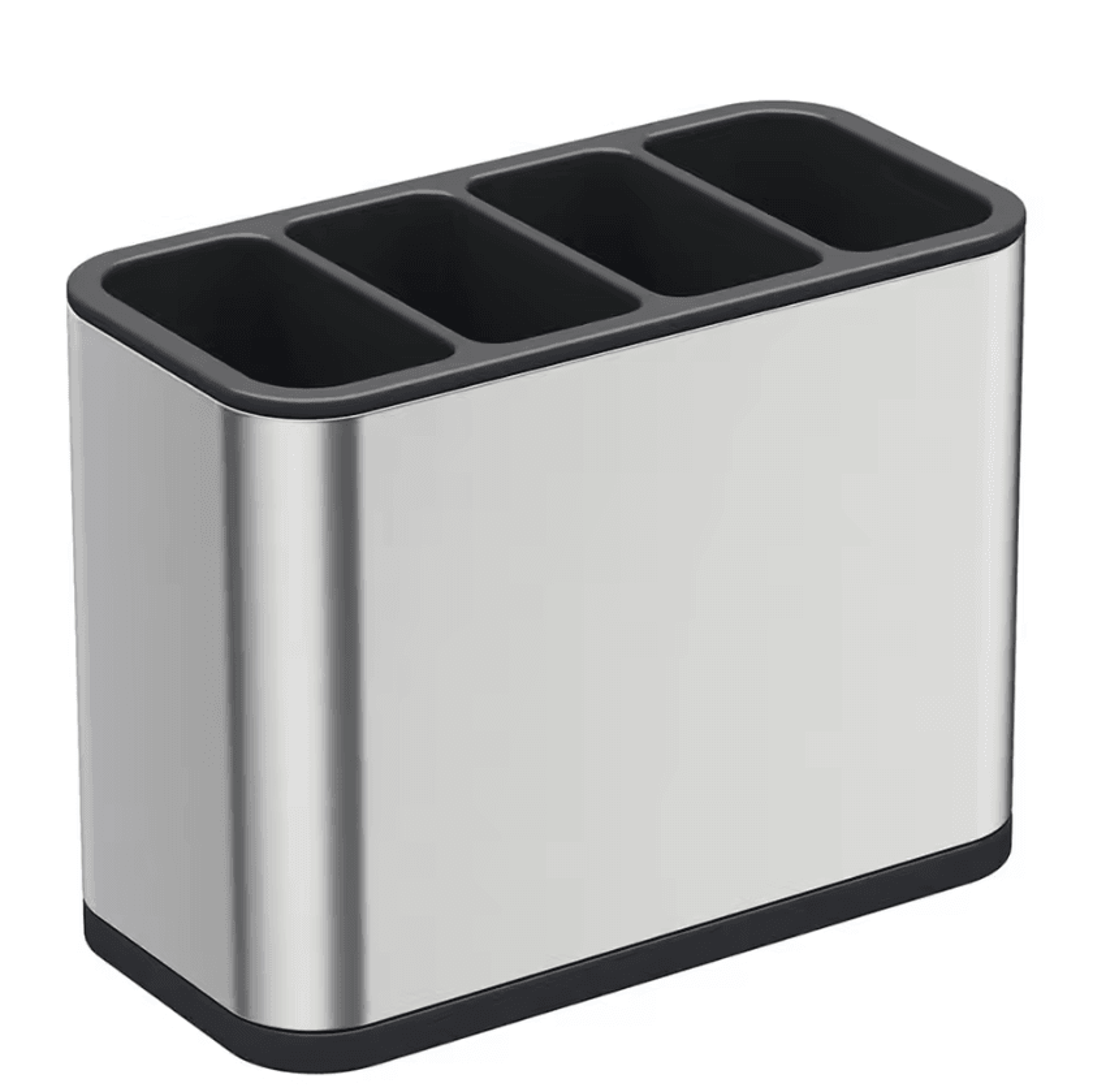 Stainless Steel 4Compartment Silverware Caddy  Utensil Drying Organizer 4