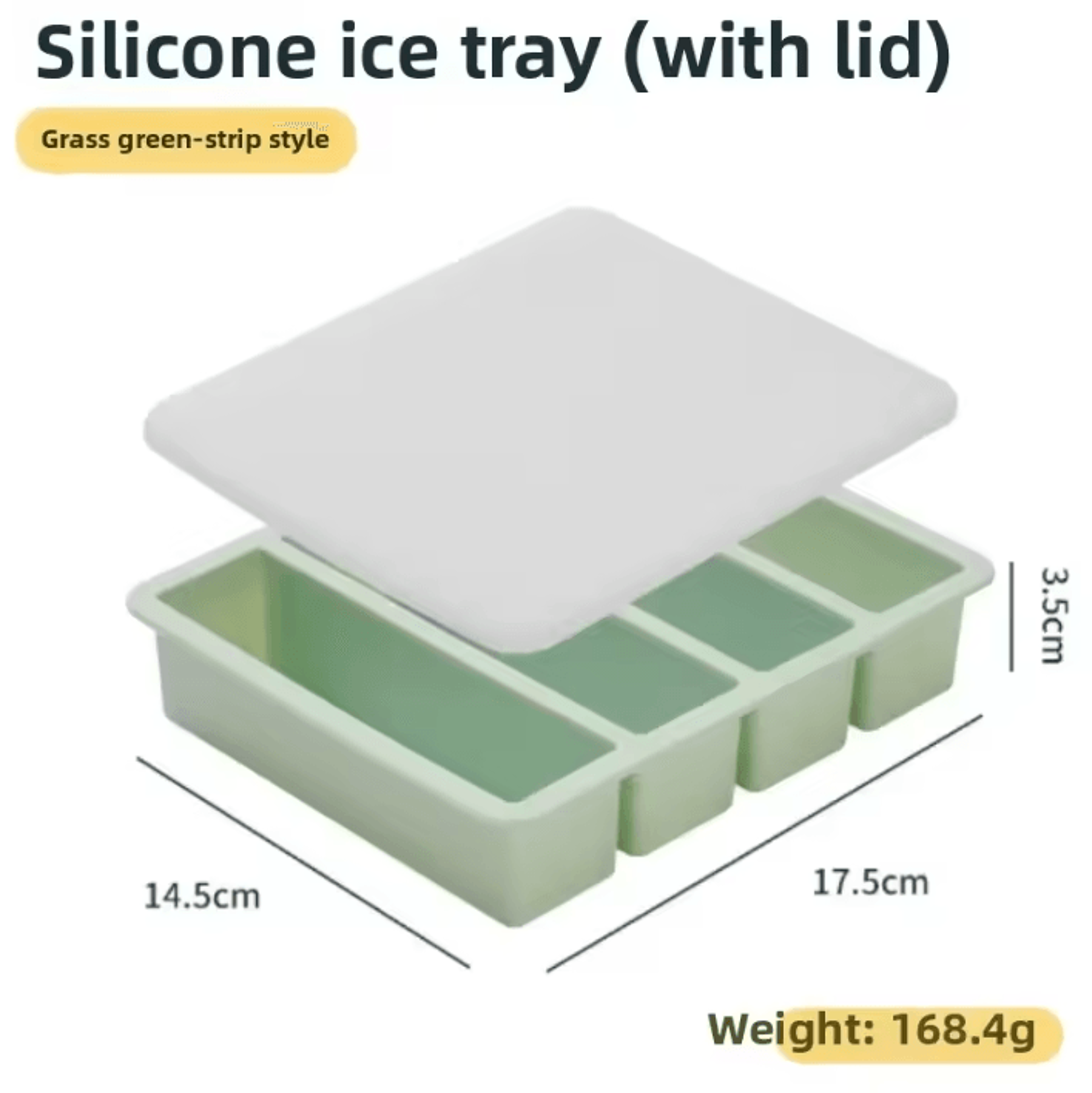 Silicone Freezer Tray With Lid For Soup Broth  Sauce Storage 3