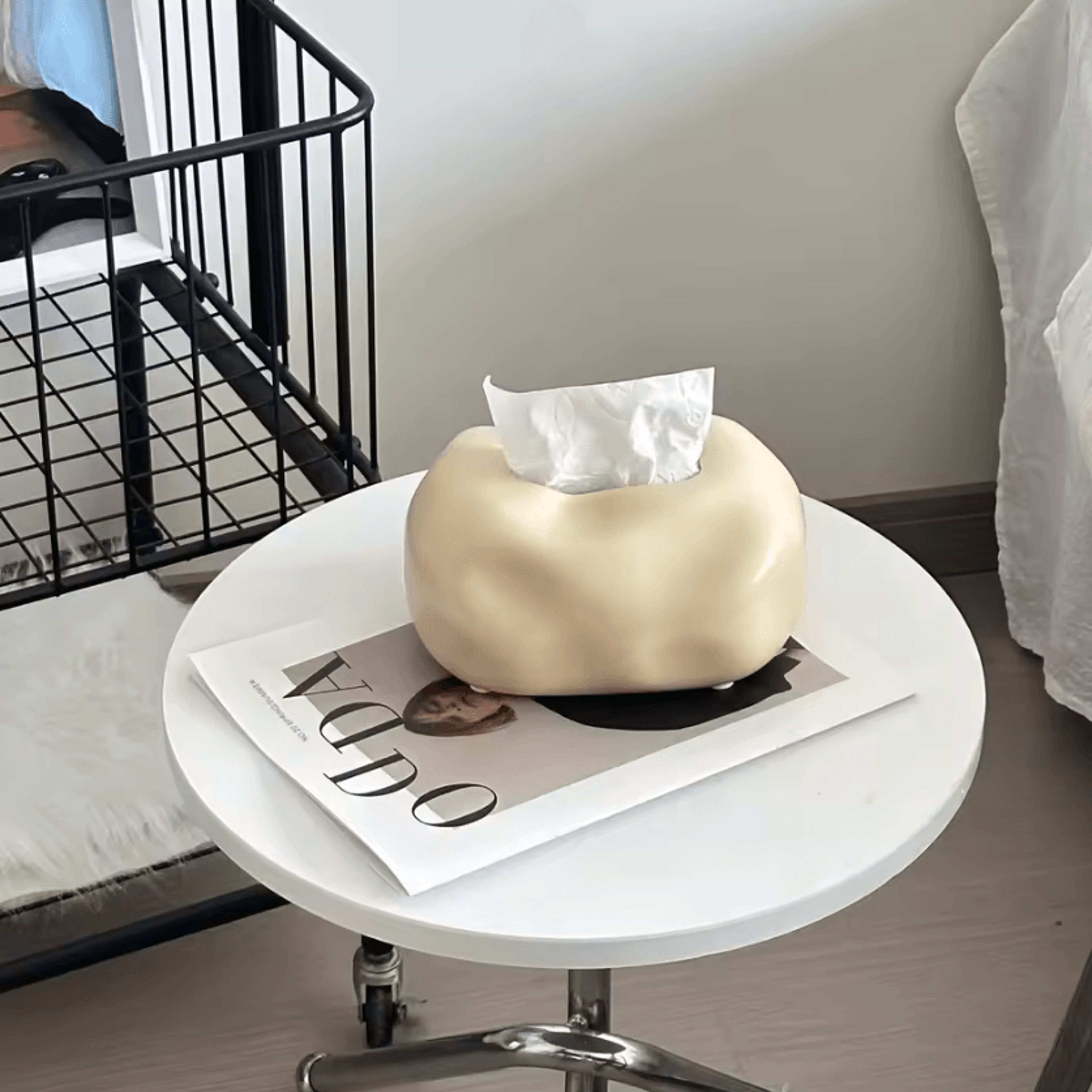 Nordic Ceramic Tissue Box Holder  Elegant Napkin Storage For Modern Home Decor 3
