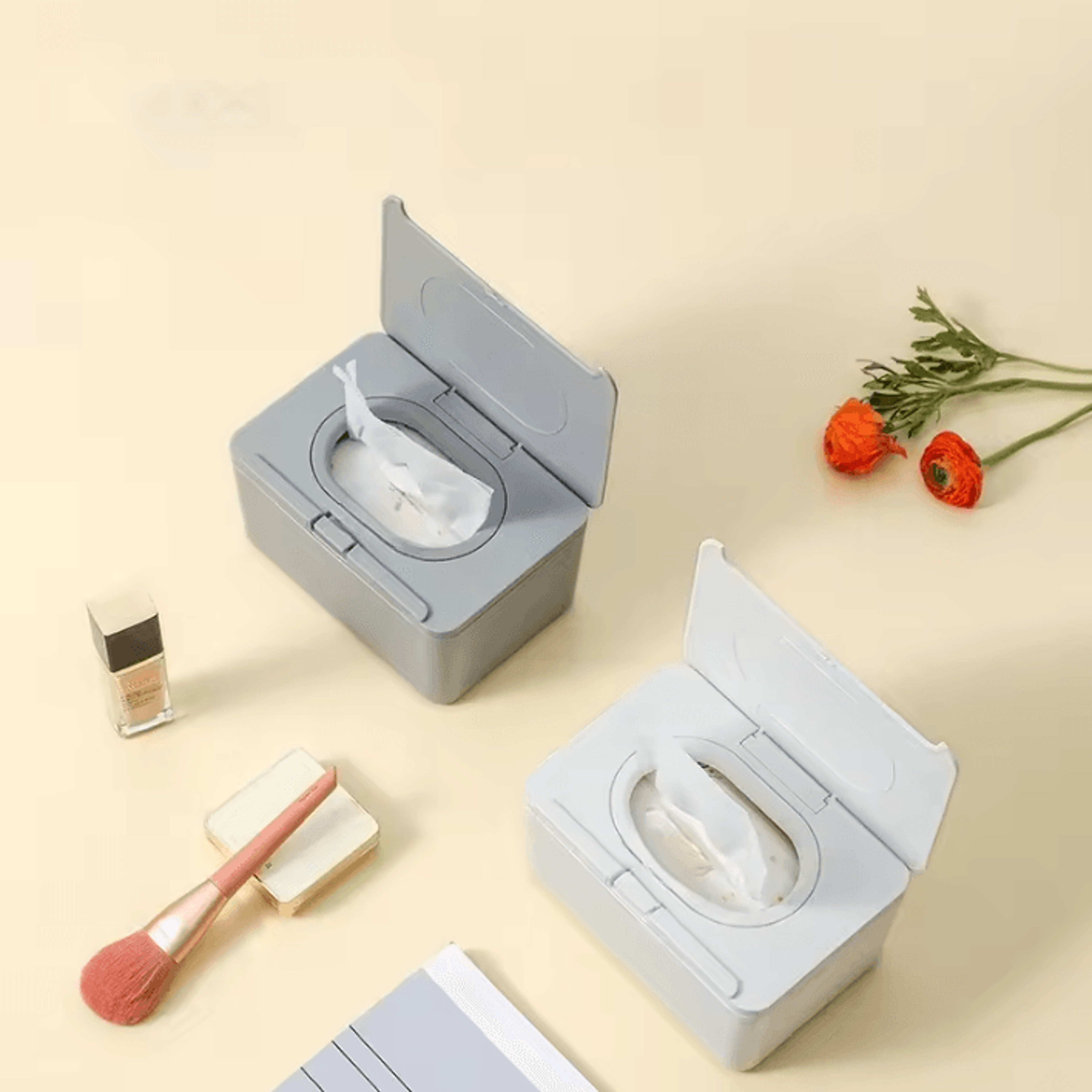 Automatic FlipTop Wet Wipes  Tissue Storage Box Organizer 1
