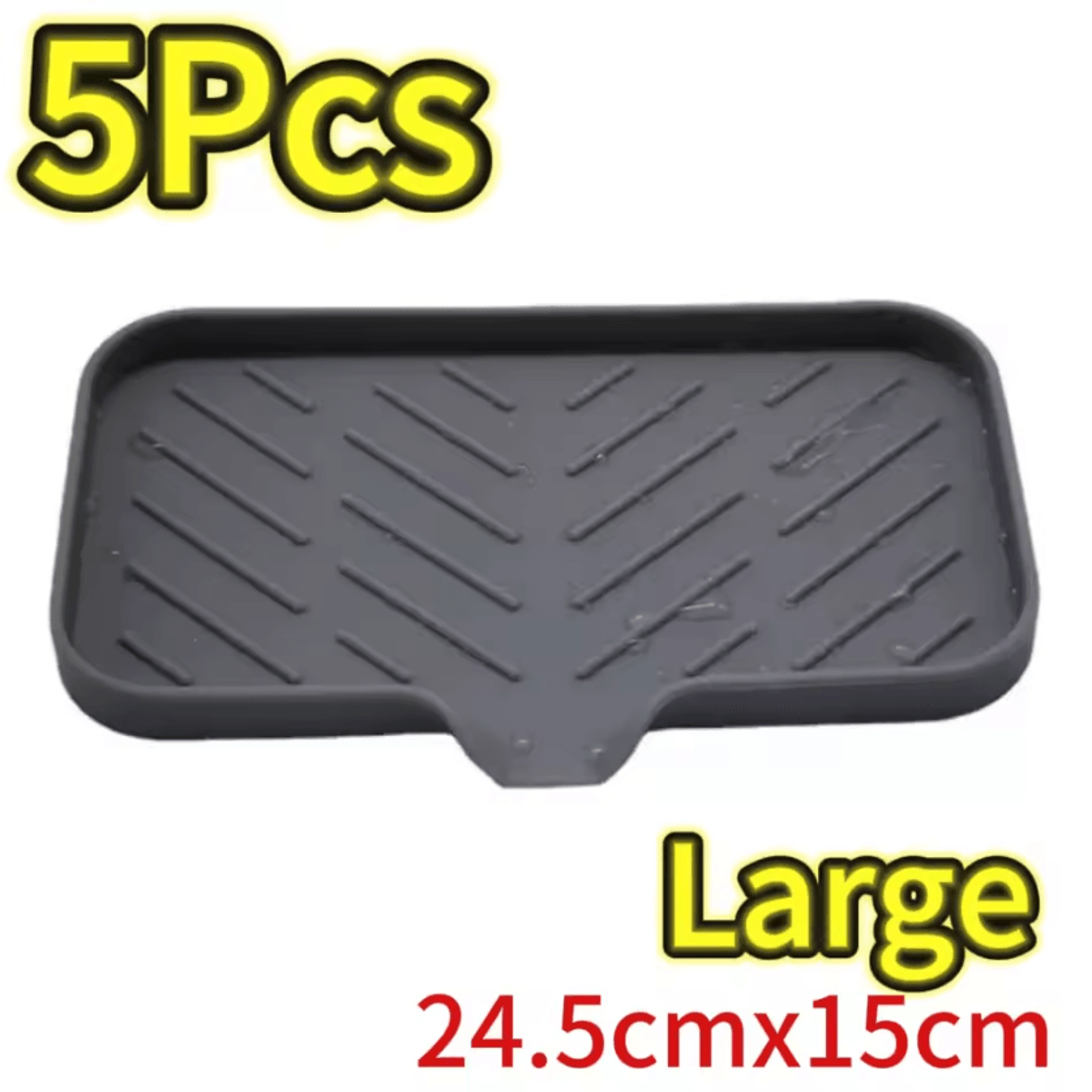 Silicone Sink Tray With Drainage For Soap Sponge  Brush Organization 10