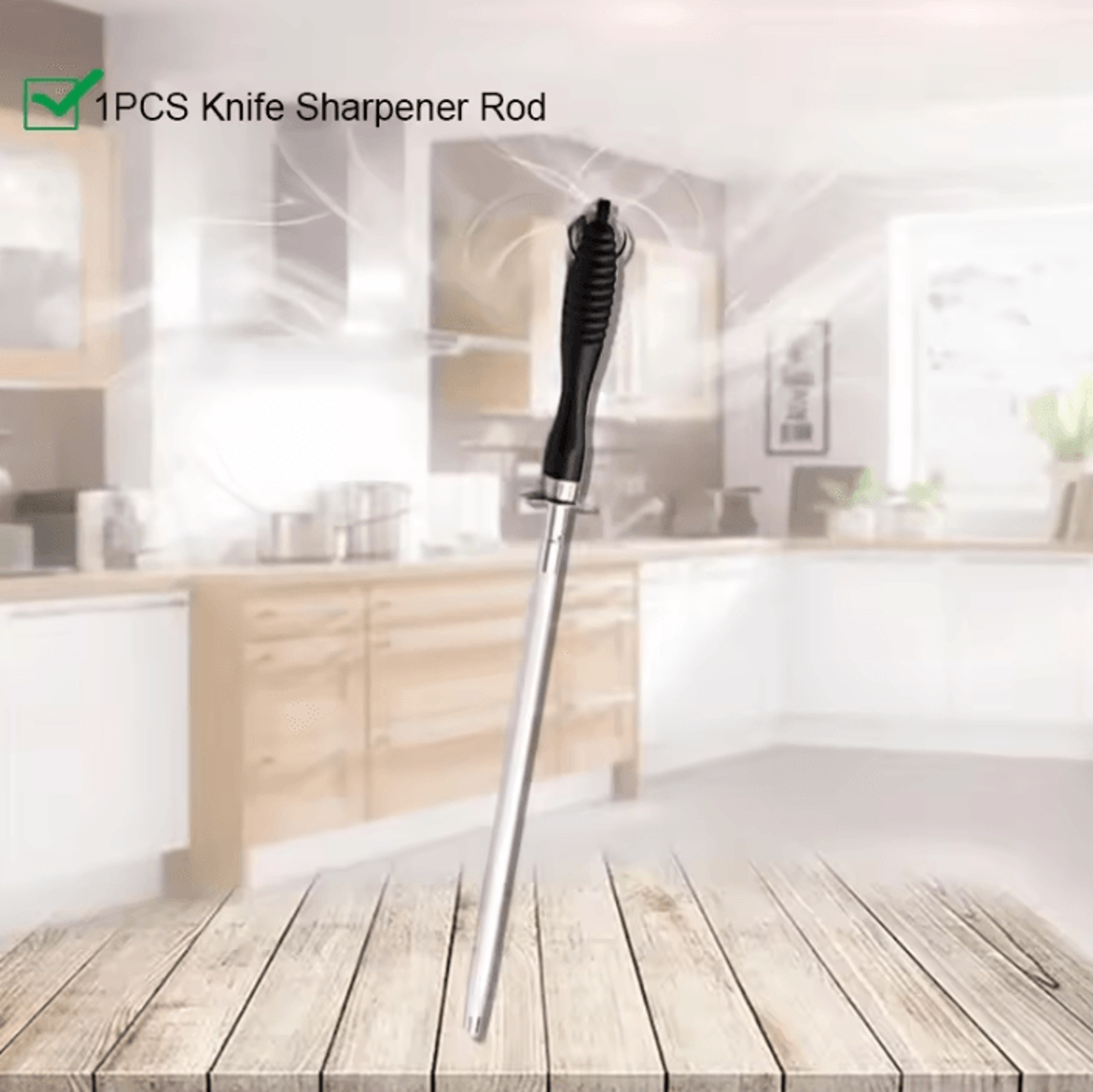 Acacia Wood Magnetic Knife Holder Block For Kitchen Counter Organization 3