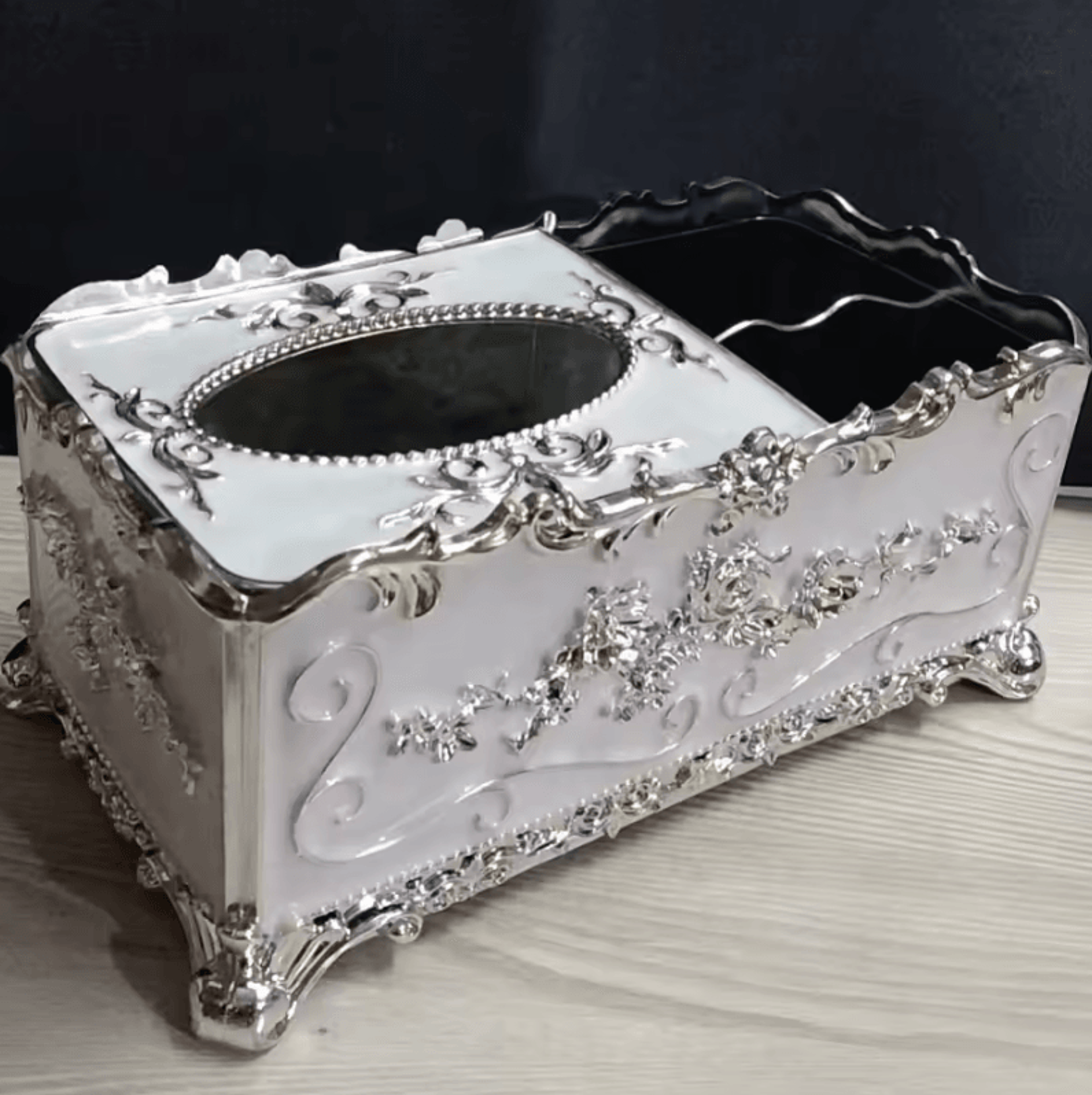 European Style Tissue Box  Remote Control Organizer For Living Room Decor 4
