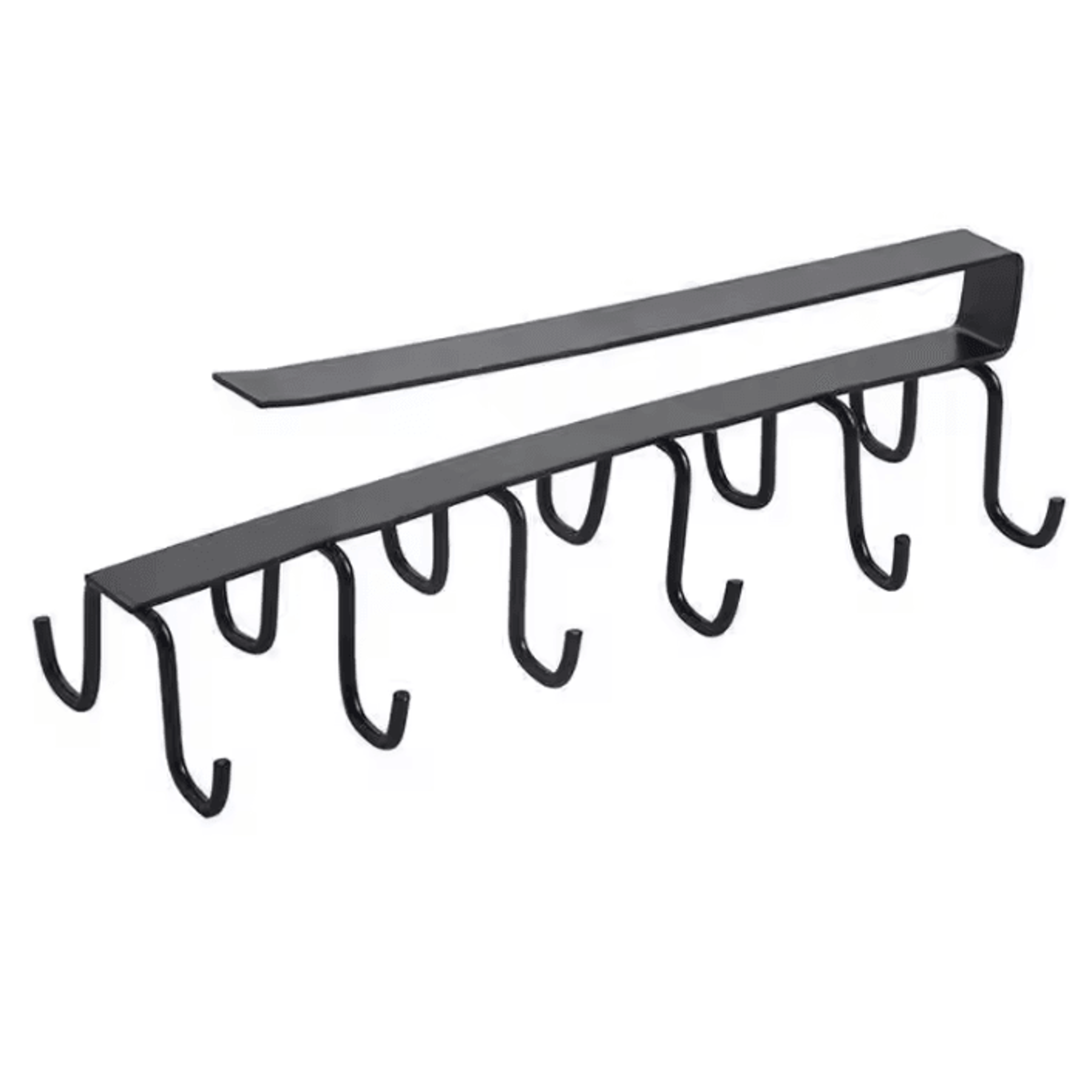 PunchFree Double Row Mug Holder  MultiPurpose Hook Rack 4