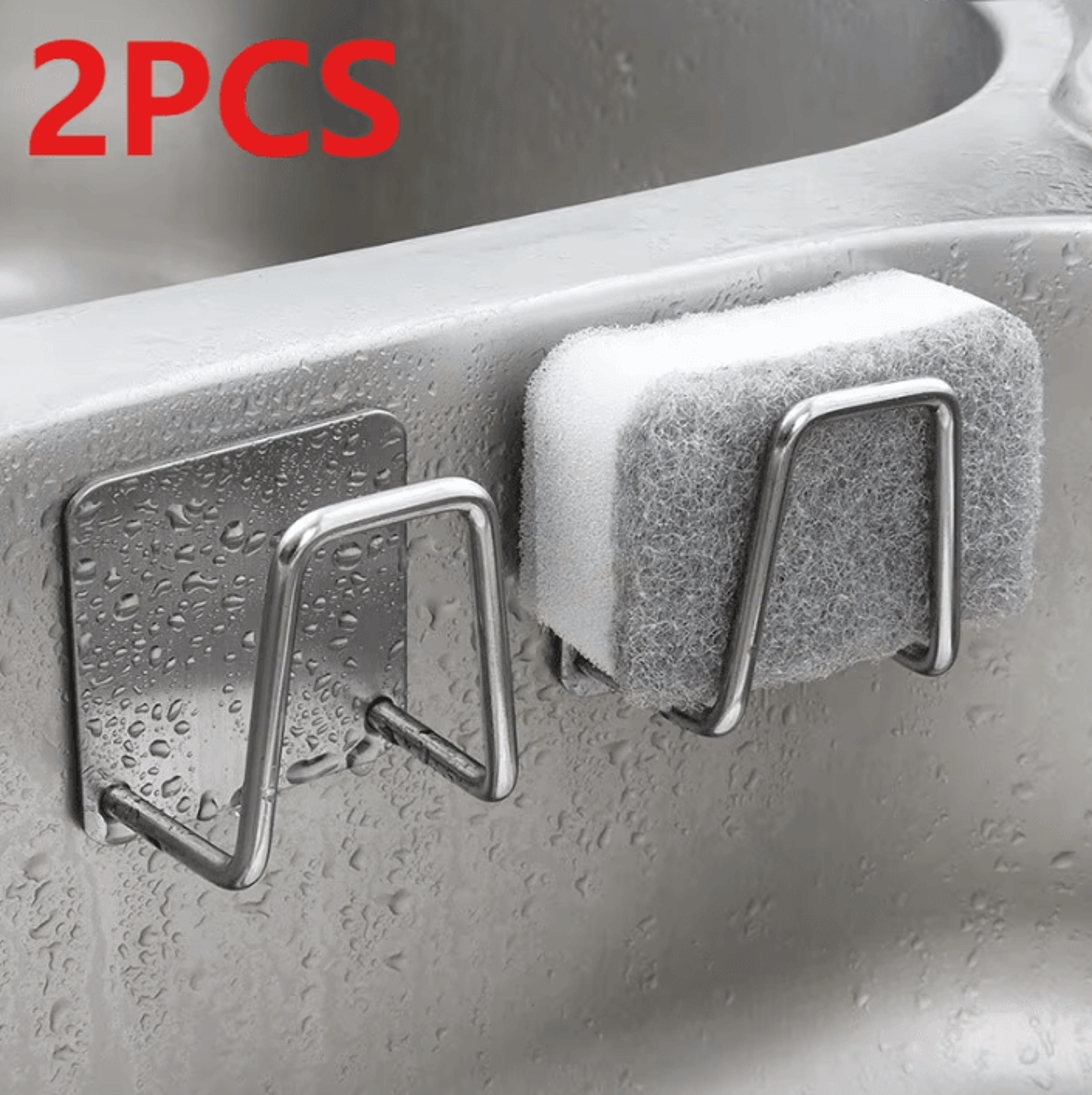 Stainless Steel Sink Sponge Holder Rack 0