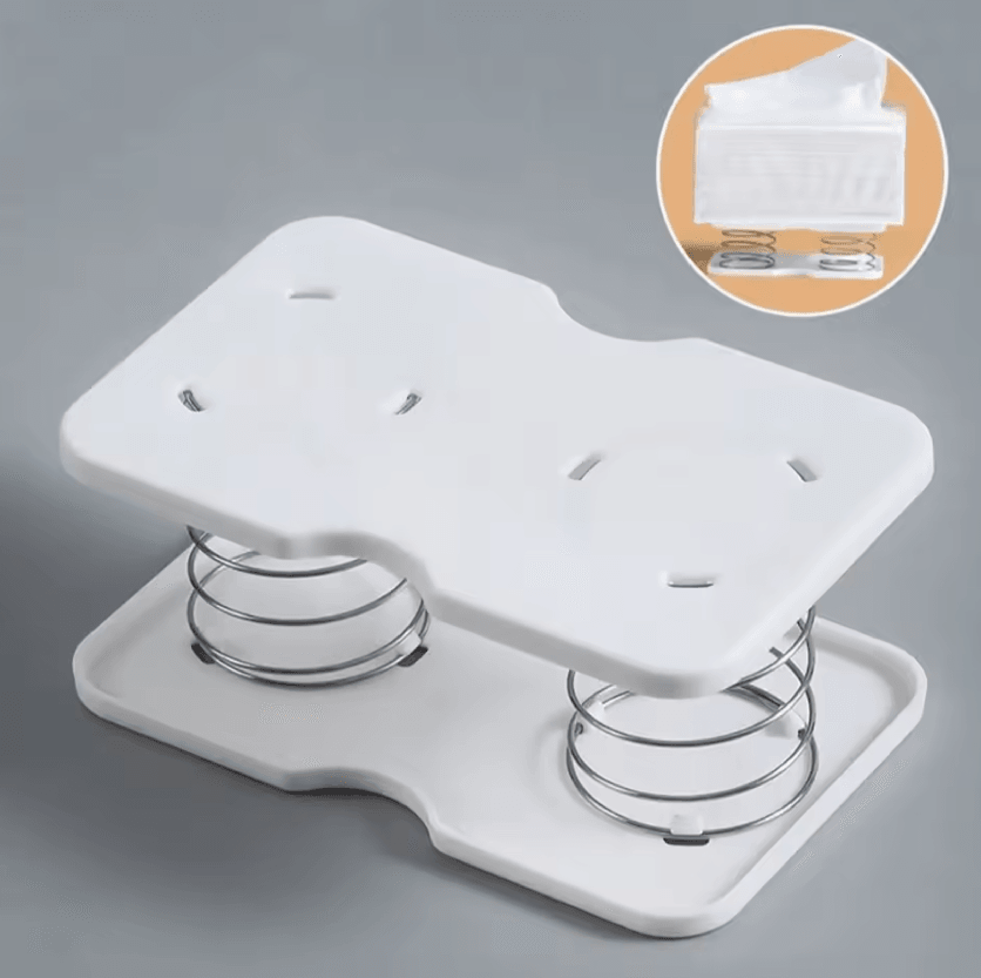 SpringLoaded Tissue Box Holder  Organizer 2
