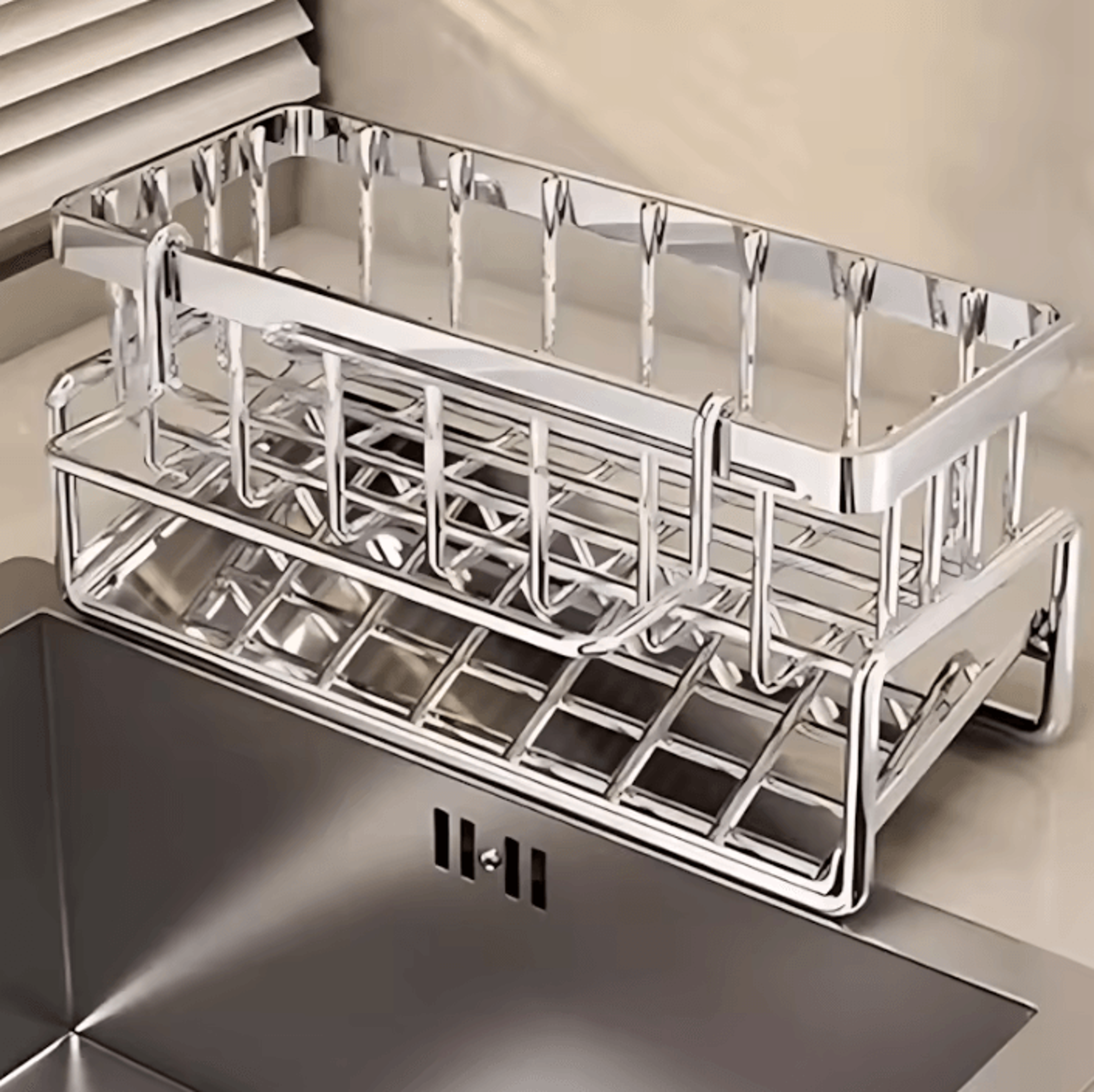 Stainless Steel OverSink Drying Rack Organizer 3