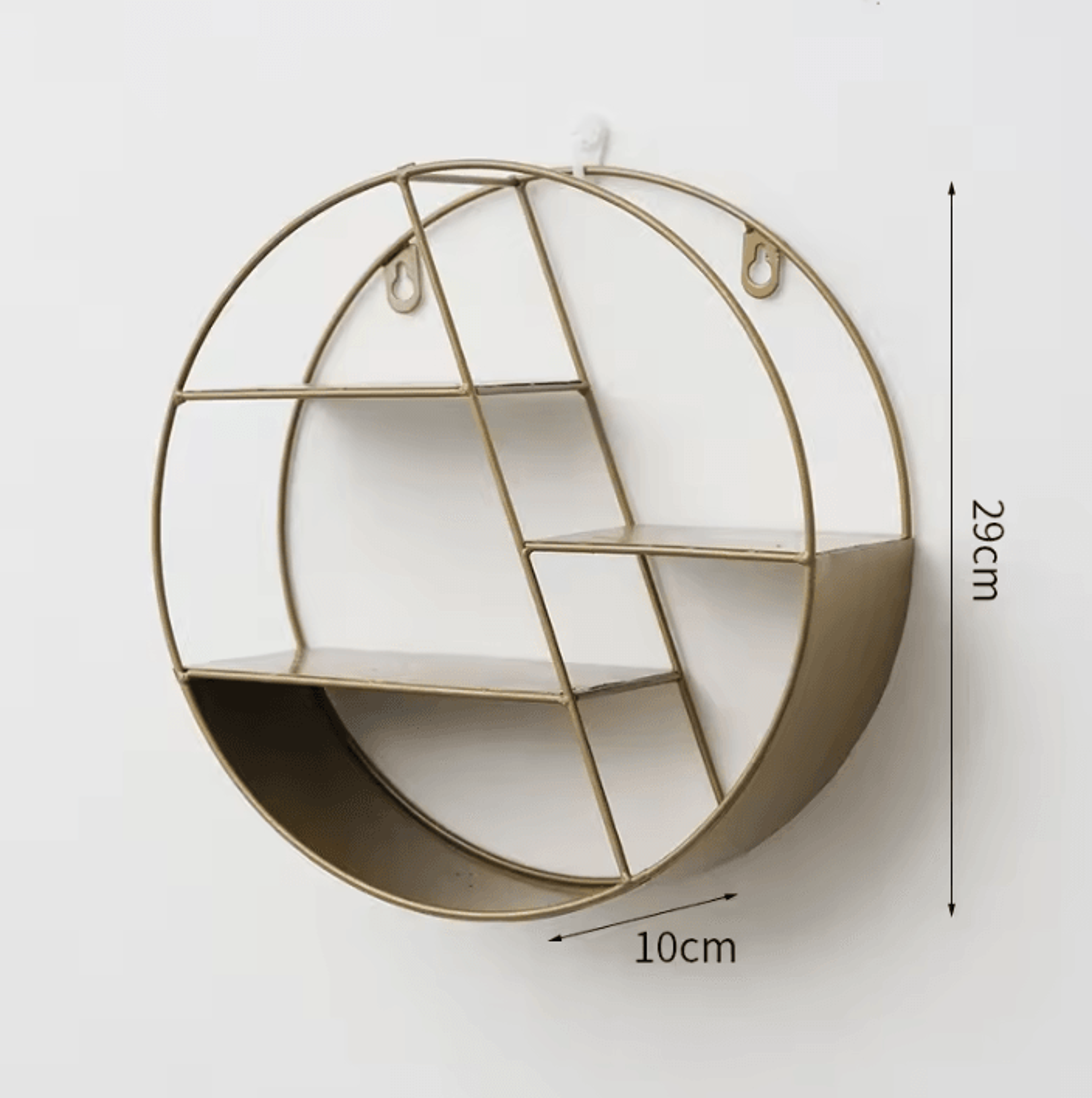 Nordic Circular Floating Wall Shelf For Plants  Decor 7