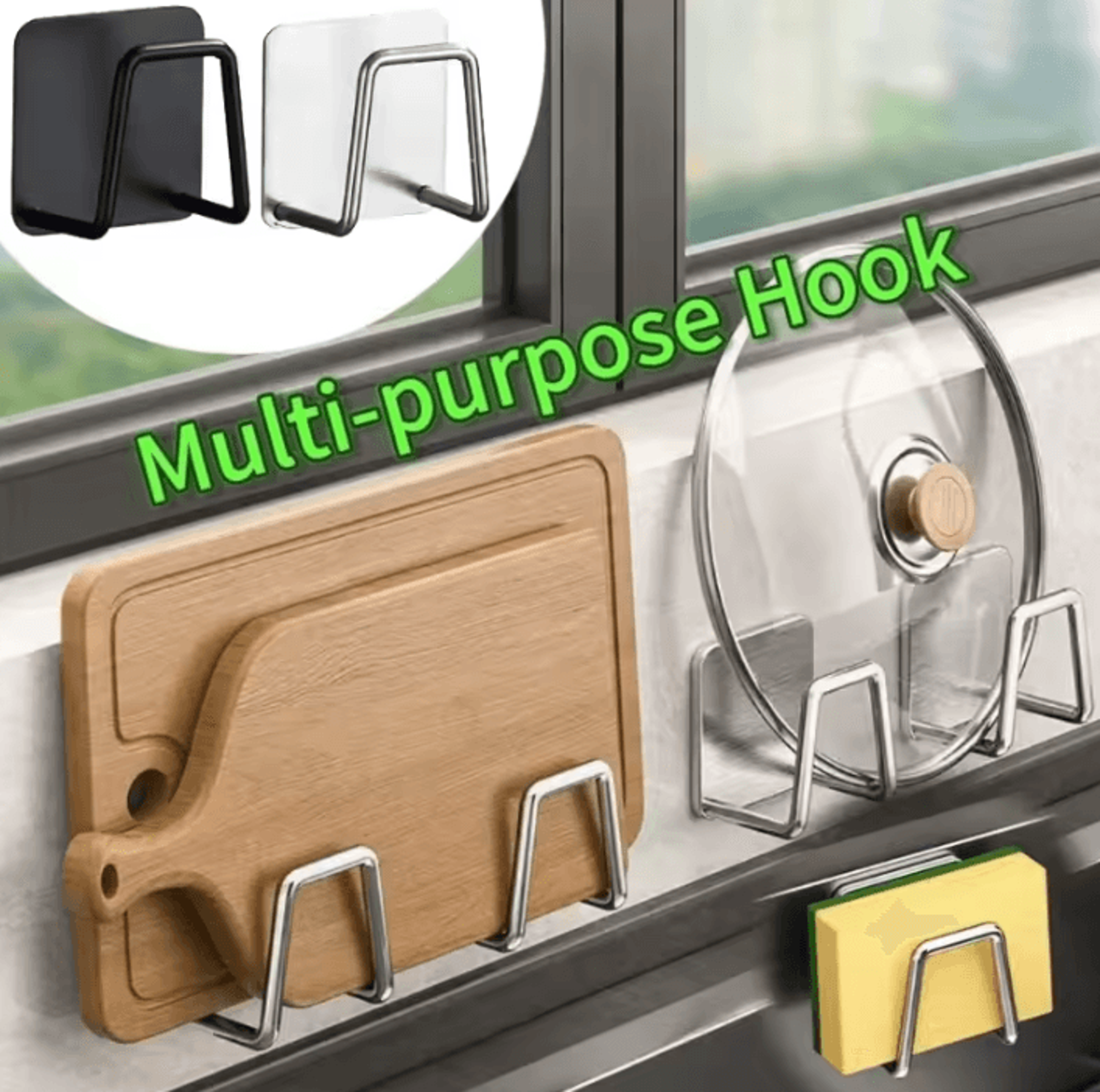 Stainless Steel Sink Sponge Holder Rack For Organized  Hygienic Kitchen Storage 0