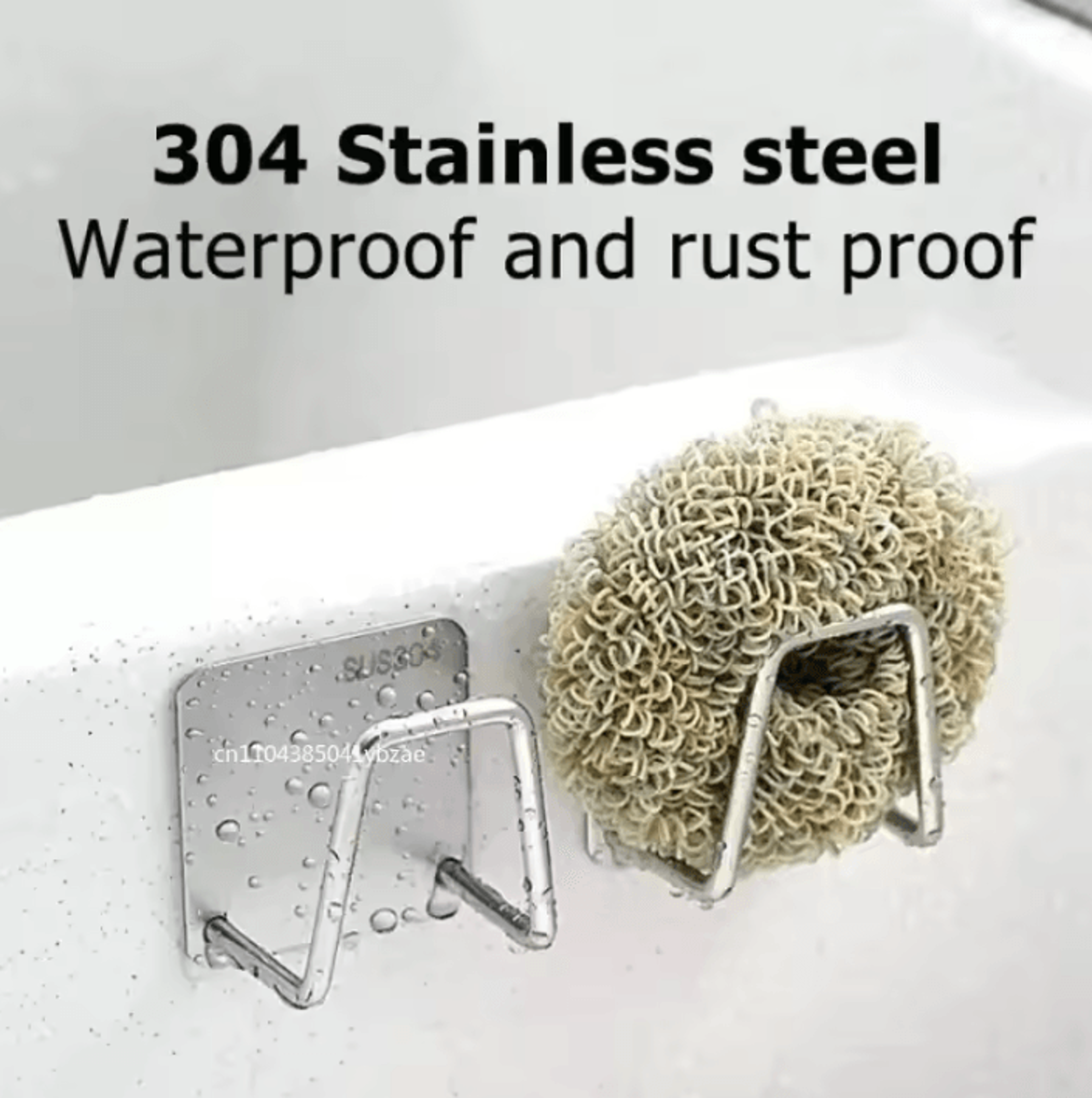 Stainless Steel Sink Sponge Holder Rack For Organized  Hygienic Kitchen Storage 1