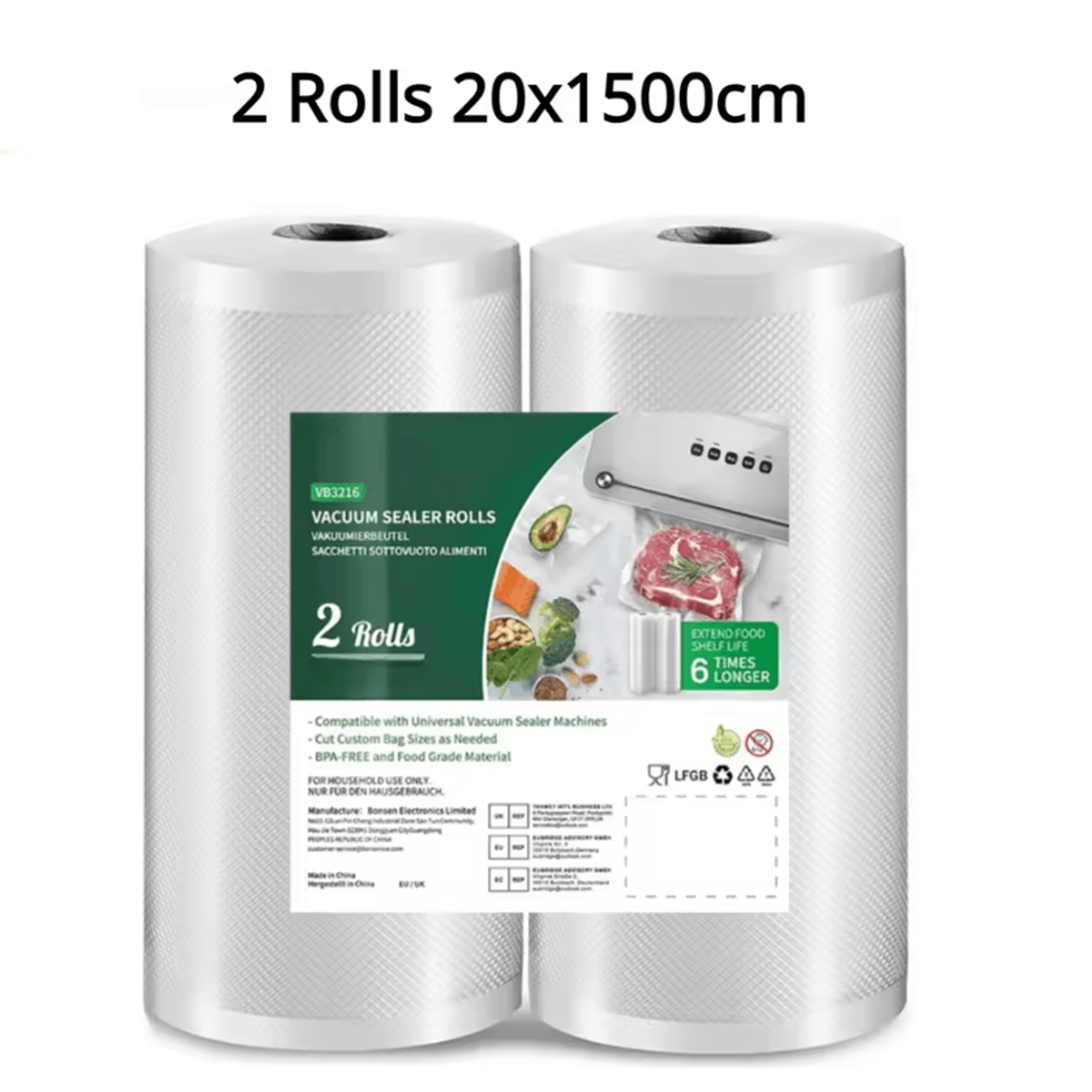 Vacuum Sealer Bag Rolls For Food Storage Sous Vide Cooking  LongLasting Freshness 6