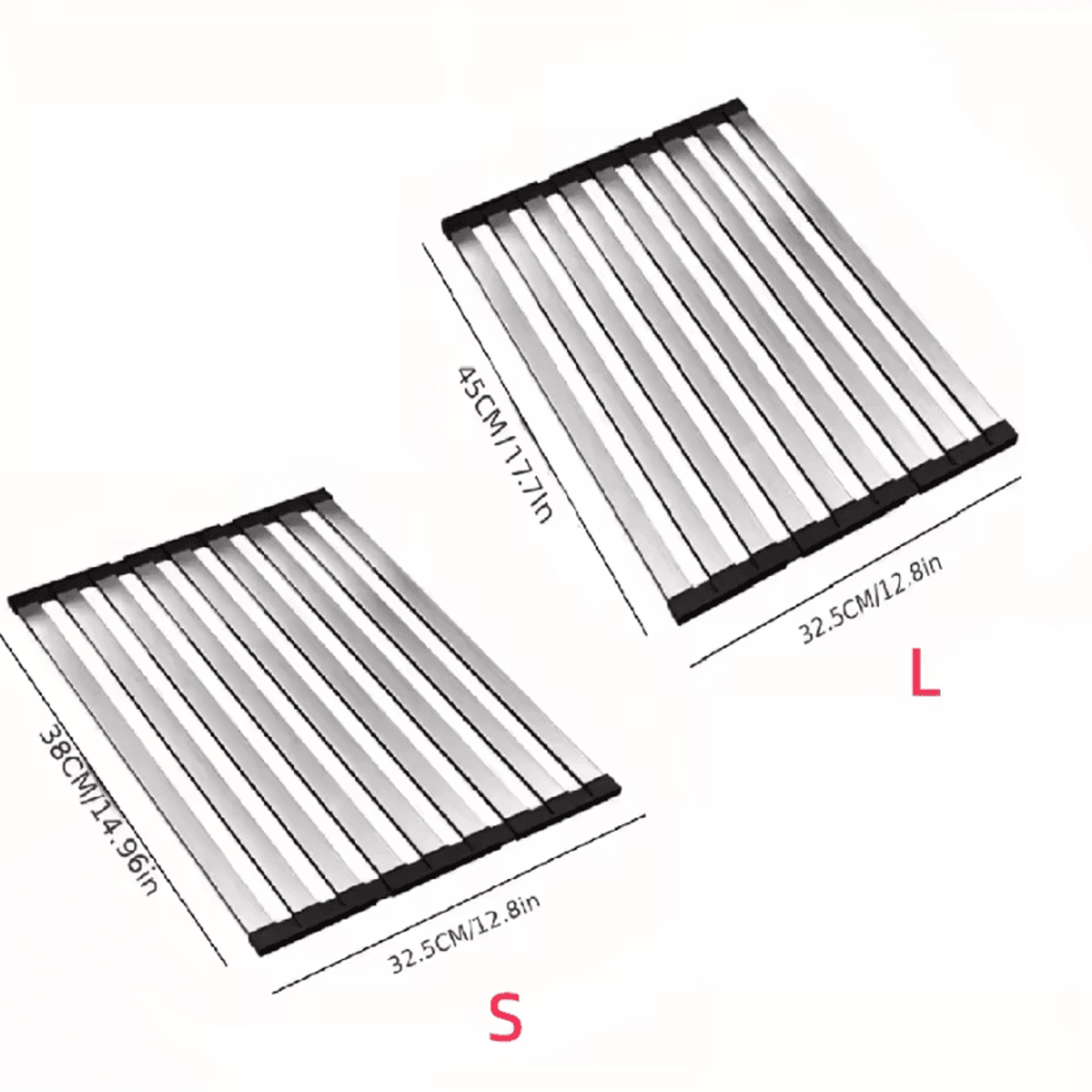FlexDrain 304 Stainless Steel Expandable Sink Rack 1