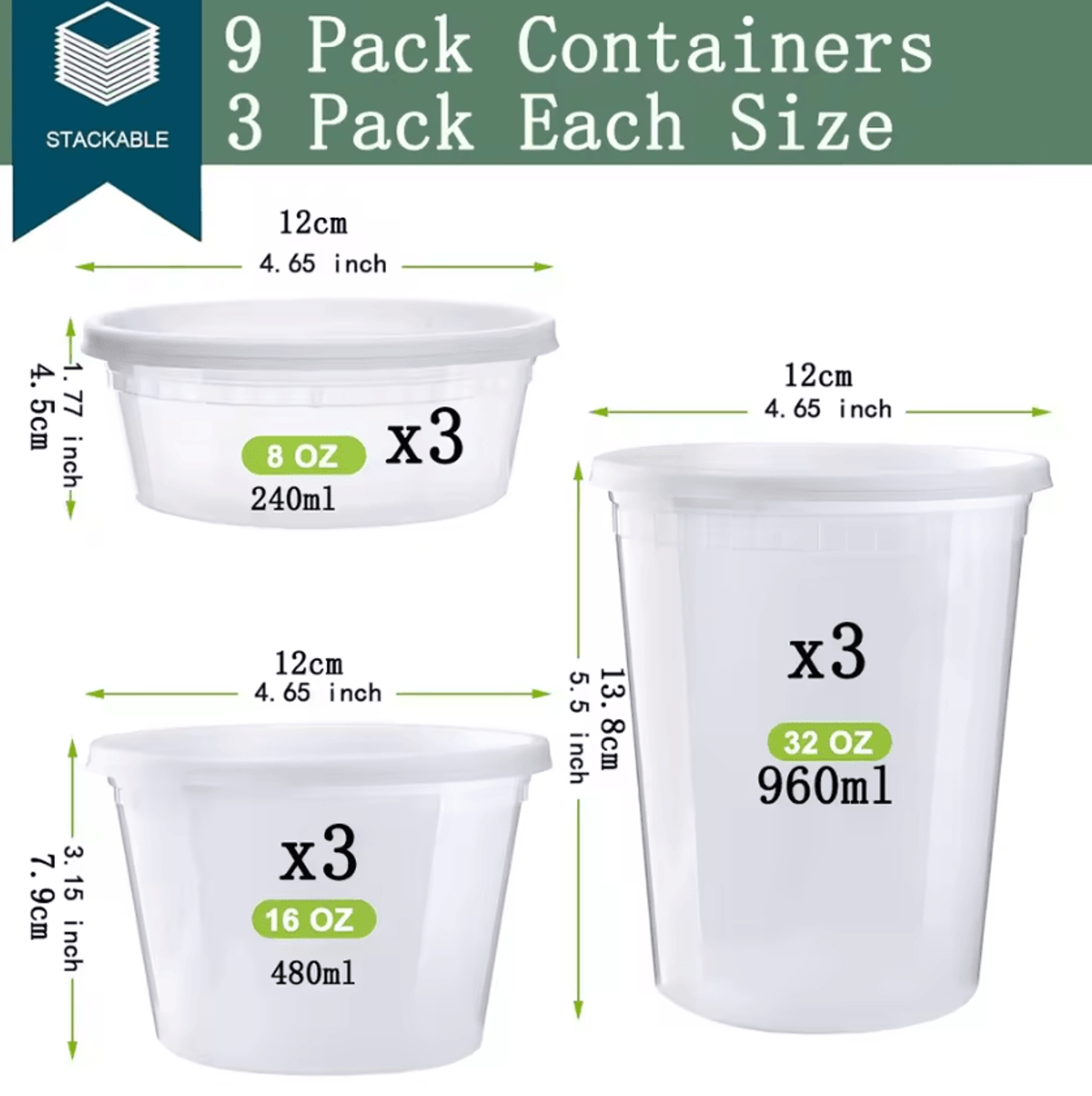 FreshKeep Deli Food Storage Container Set 5