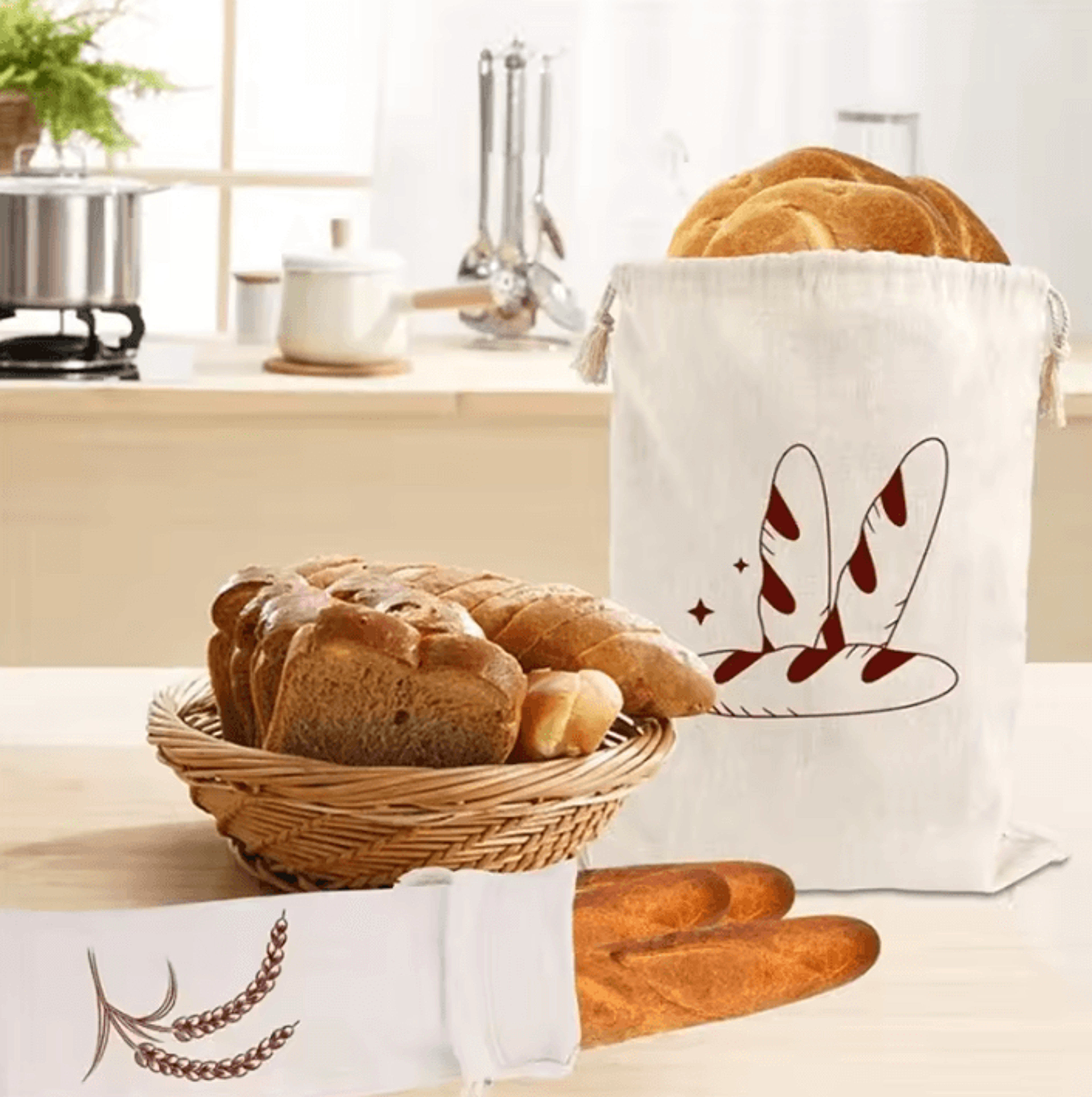 FreshLoaf Linen Bread Storage Bag 1