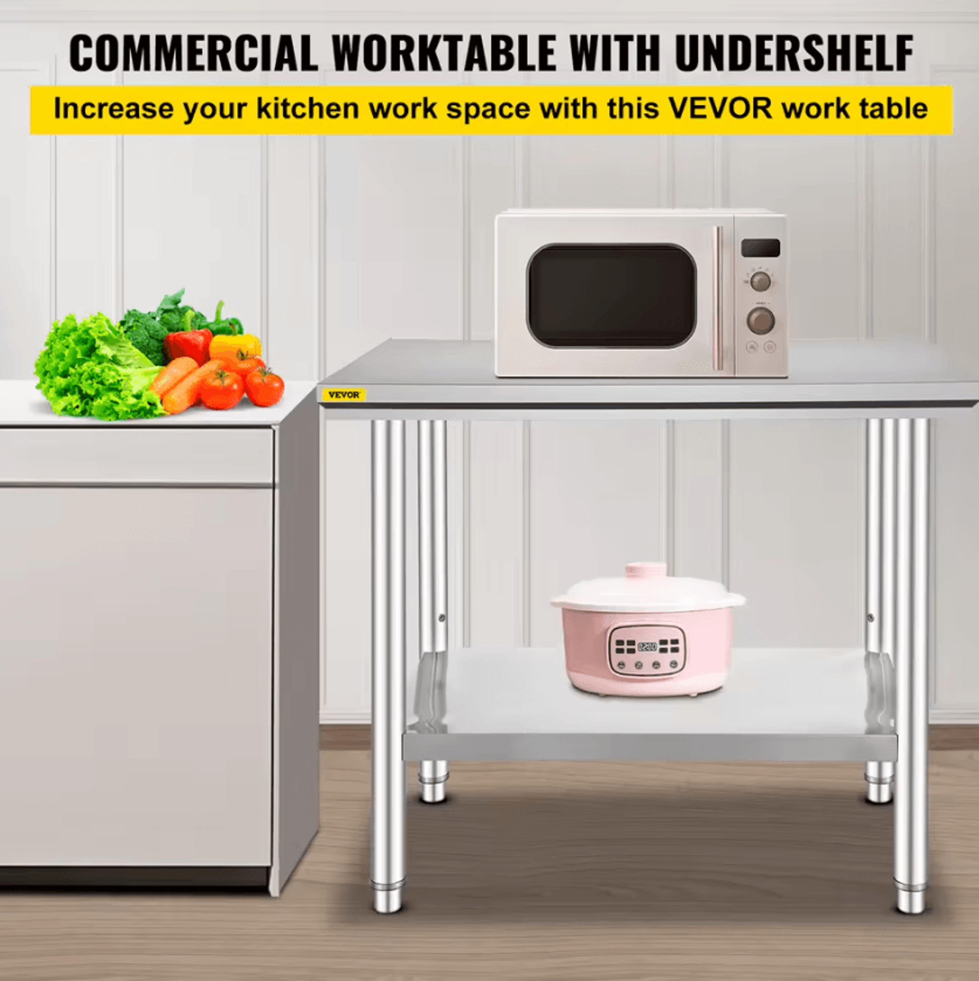 ProPrep Stainless Steel Commercial Work Table 1