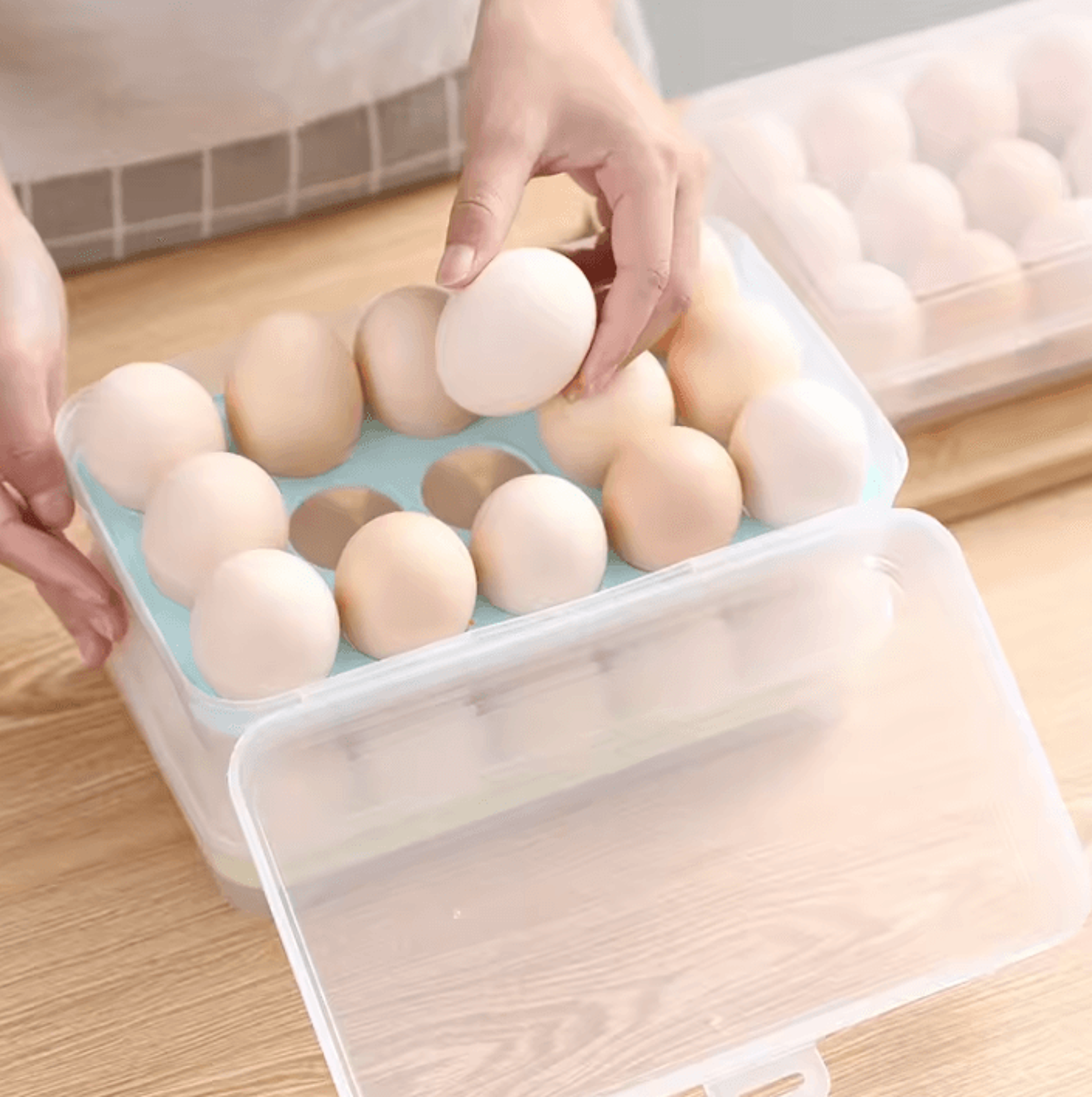 FreshNest 15Grid Egg Storage Organizer 0