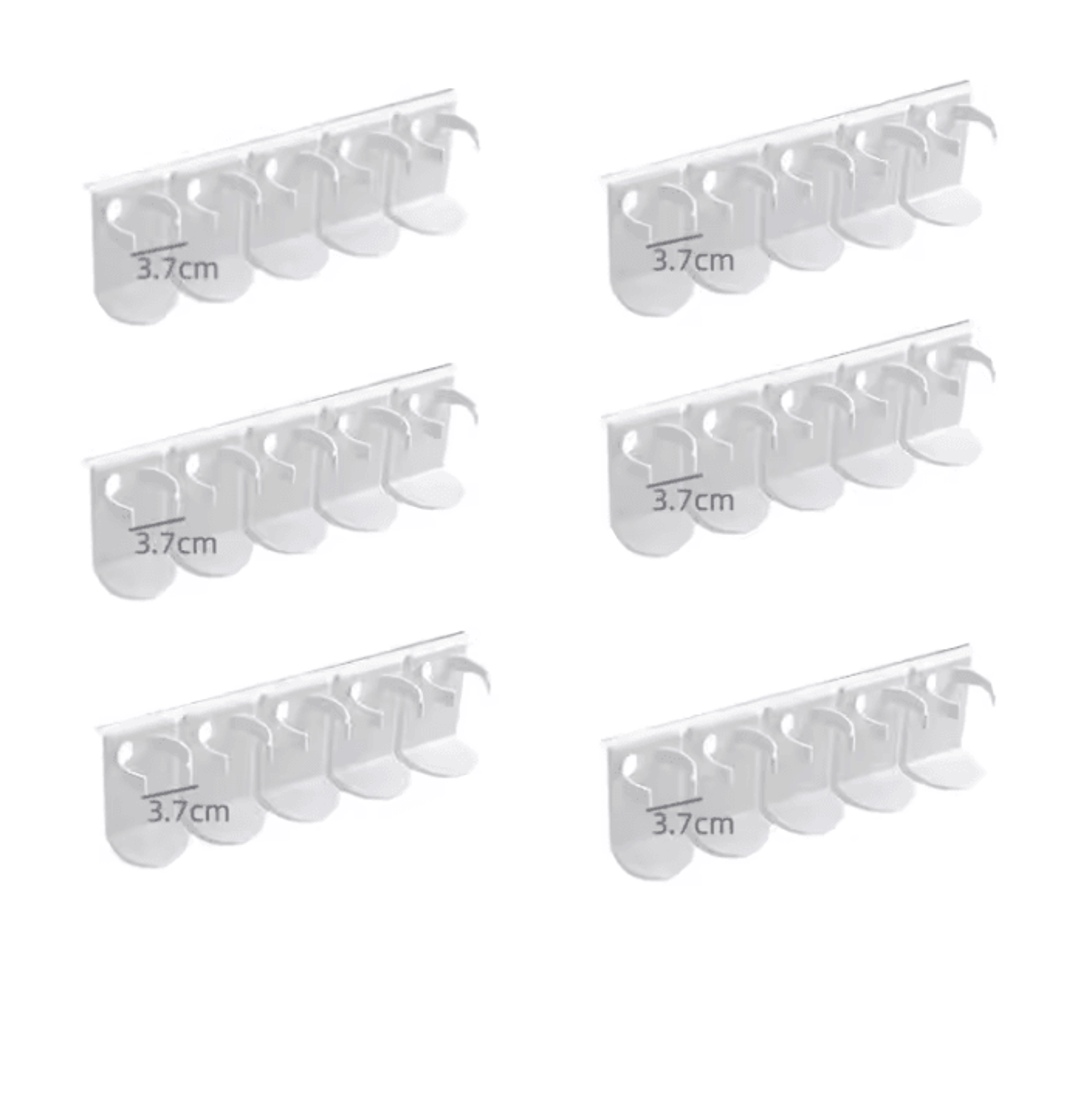 Adjustable WallMounted Spice Rack Set  2Piece Kitchen Seasoning Organizer 5