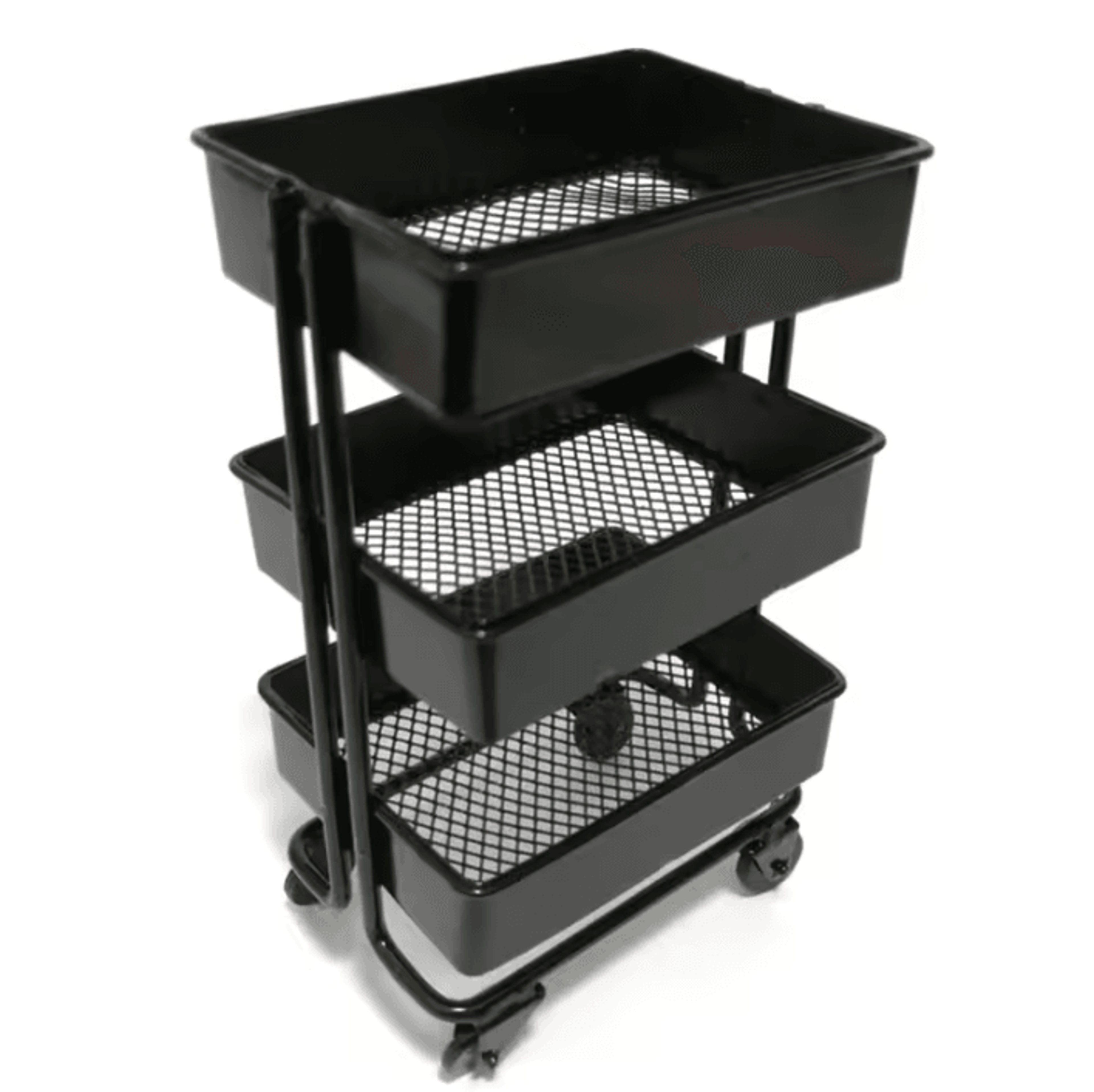 Mini Rolling Storage Cart  Dollhouse Display Shelf  Organizer 4